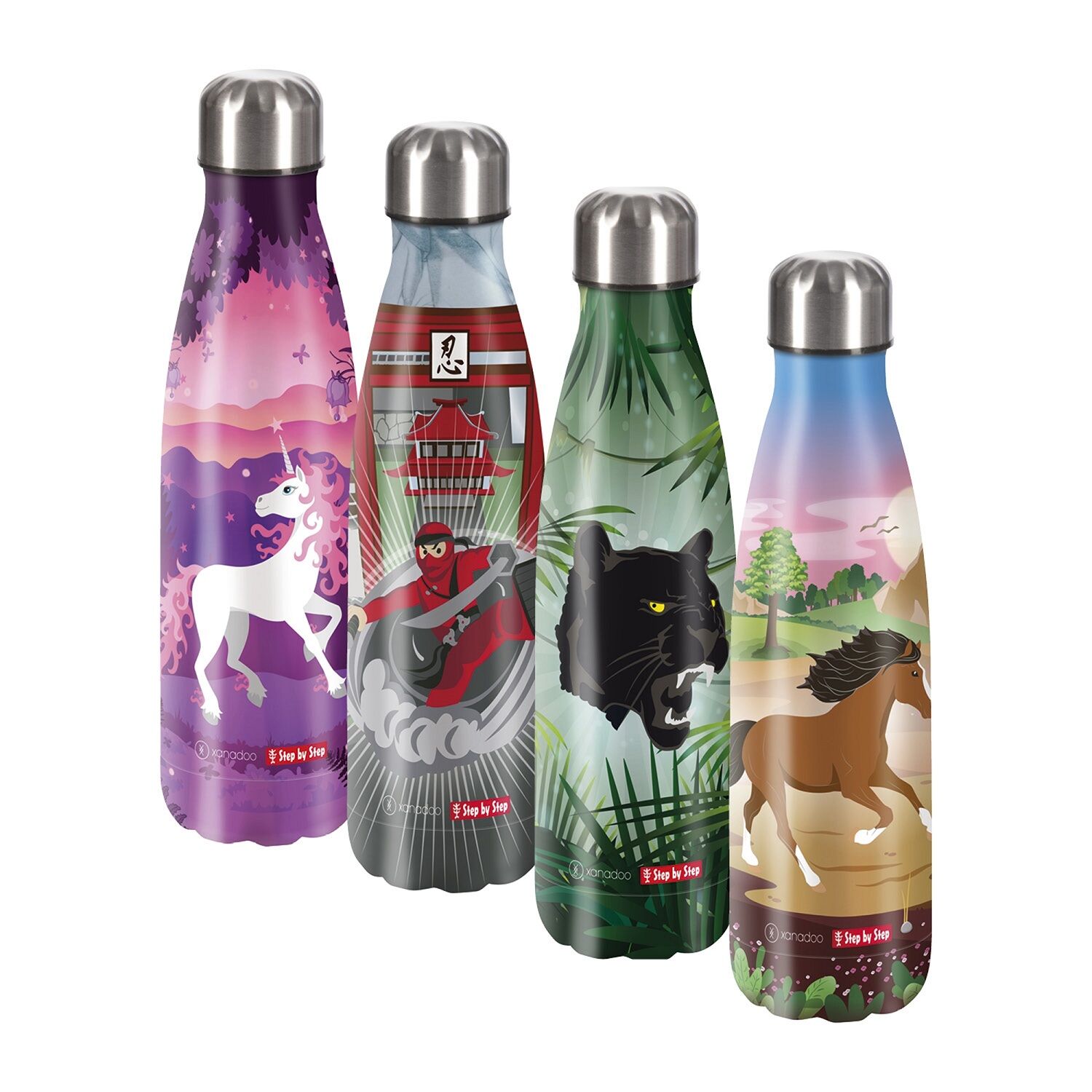 Step by Step Schulzubehör Isolierte Edelstahl-Trinkflasche Xanadoo 500ml