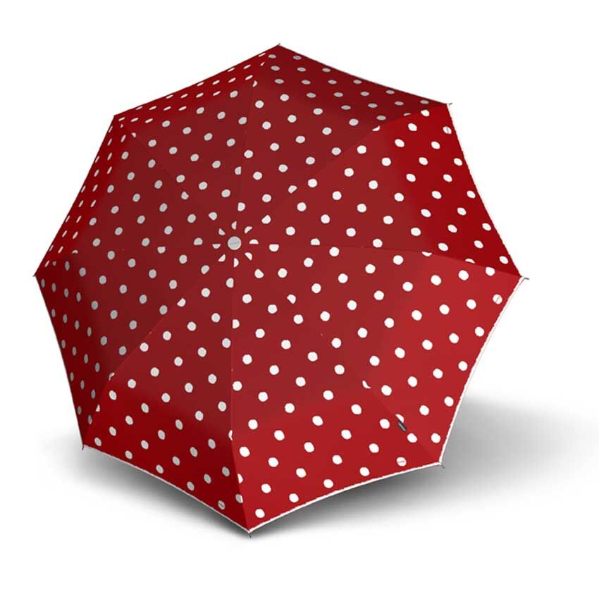 Knirps T.010 Small Manual Taschenschirm Dots Art Red Knirps T.010 Small Manual Taschenschirm Dots Art Red