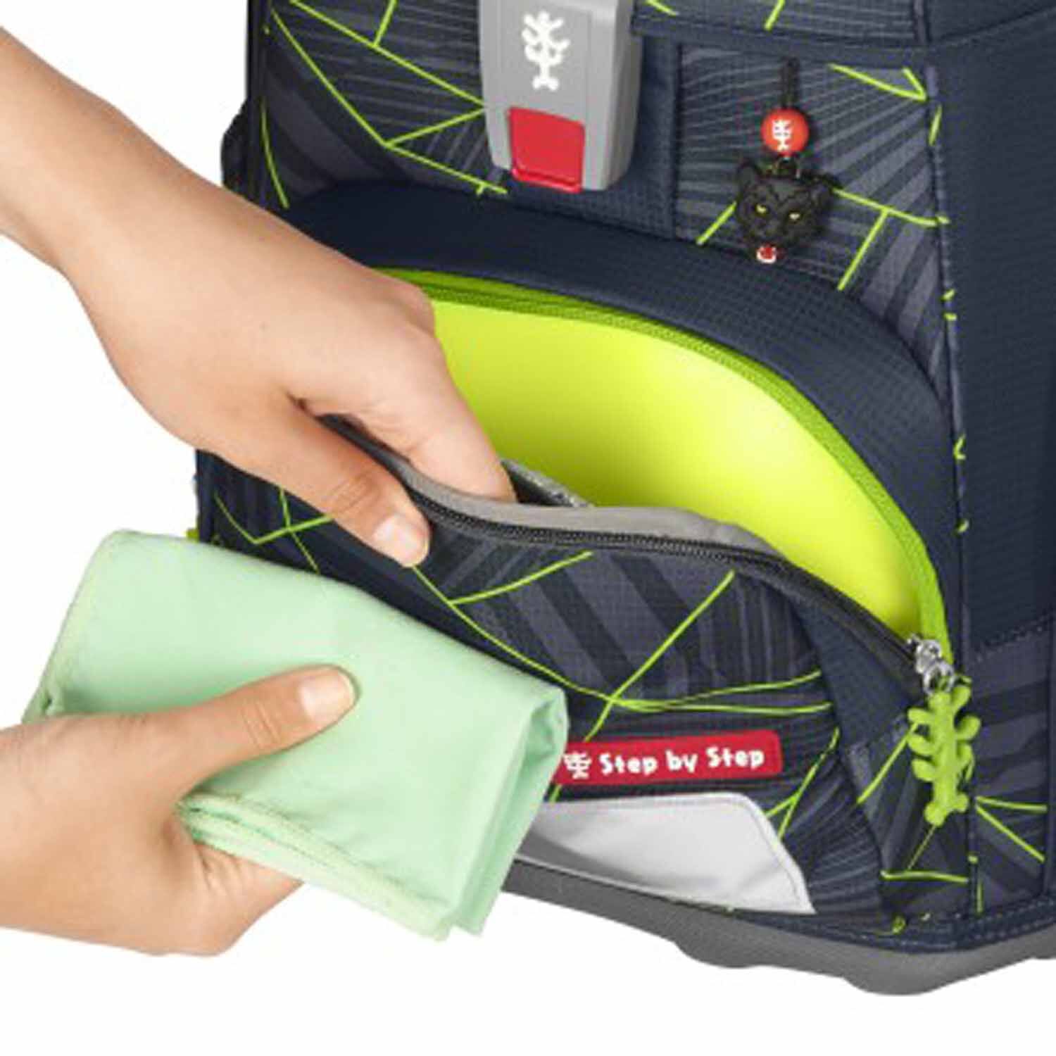 Step by Step CLOUD Schulranzen-Set, 5-teilig Dark Cat Chiko