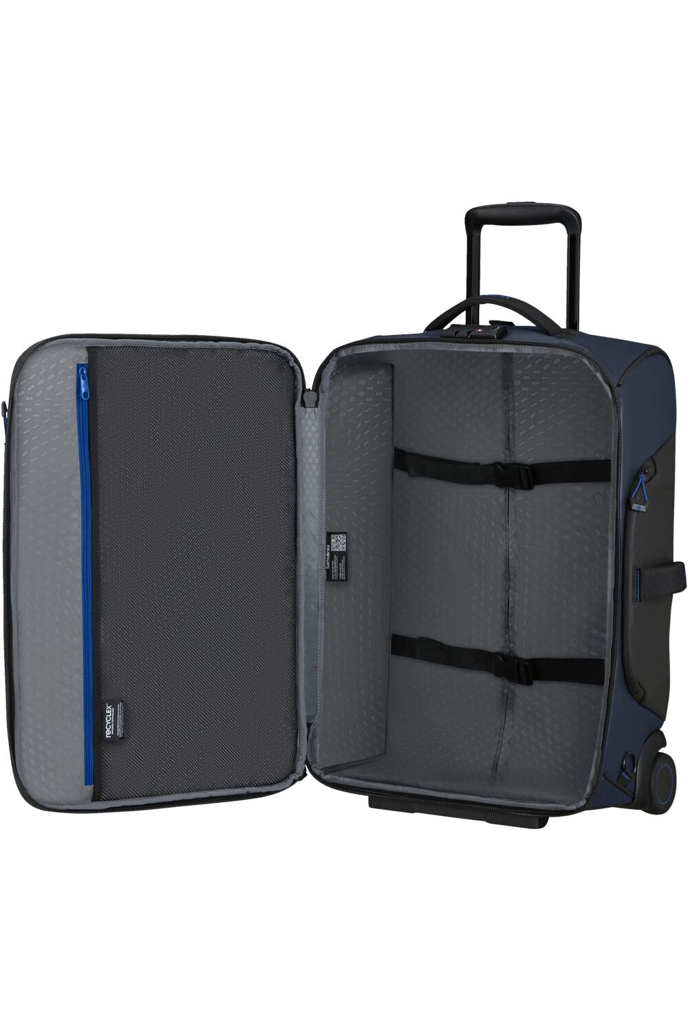 Samsonite Ecodiver Reisetasche/Rucksack mit Rollen 55cm + GRATIS HOTELGUTSCHEIN Blue Nights