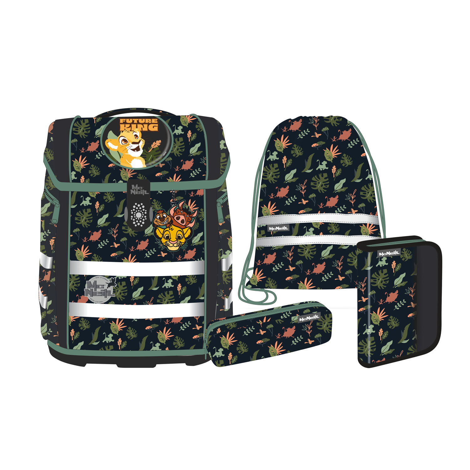 McNeill Perfecto Schulranzen-Set 5tlg. -Disney Kollektion 2025 LION KING