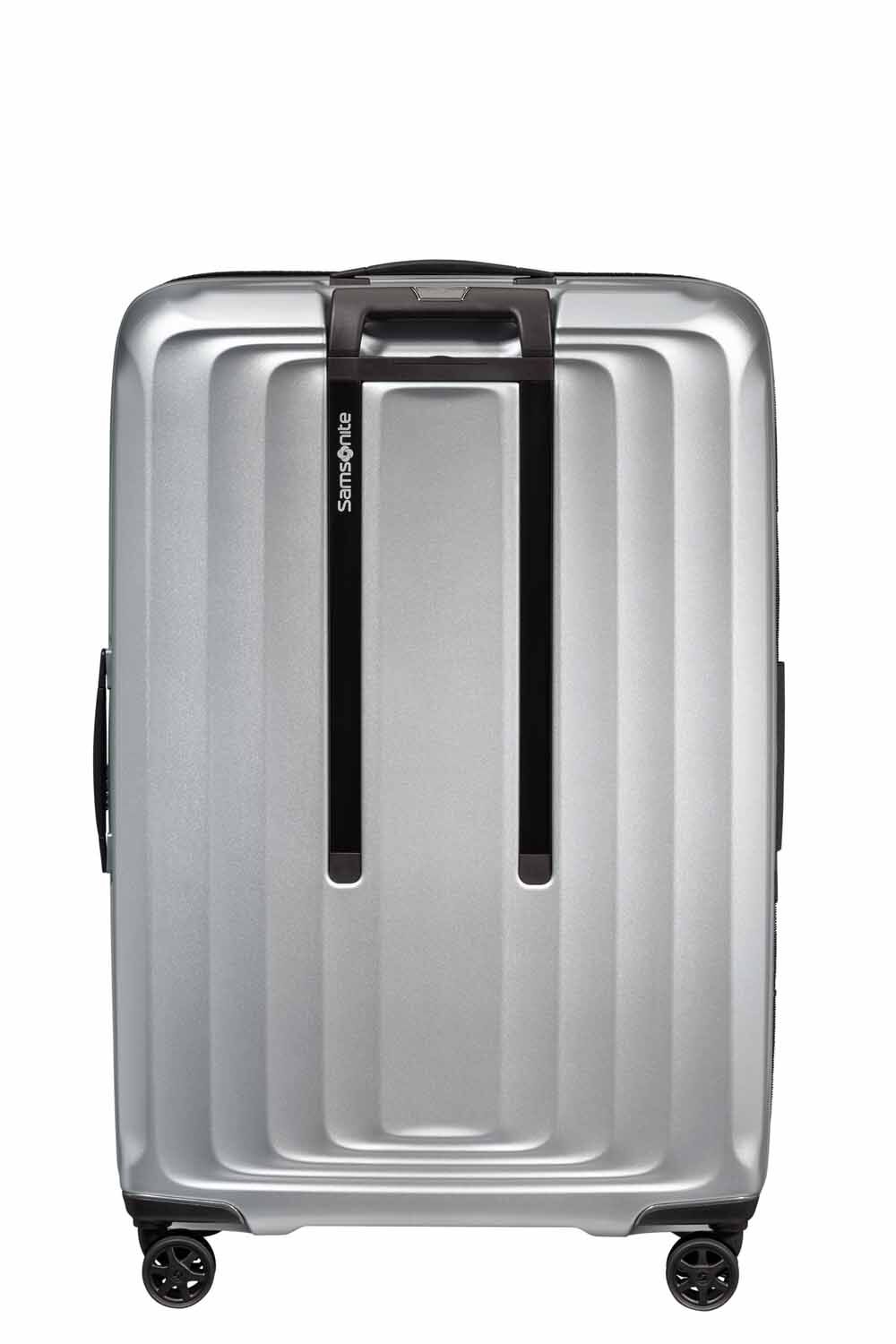 Samsonite Nuon Trolley mit 4 Rollen erweiterbar 75cm + GRATIS HOTELGUTSCHEIN Matt Silver