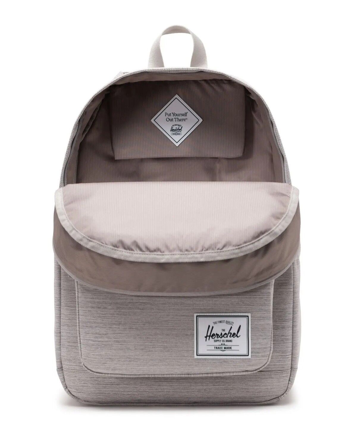 Herschel Pop Quiz Backpack - 25L Light Grey Crosshatch Herschel Pop Quiz Backpack - 25L Light Grey Crosshatch