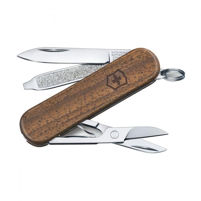 Victorinox Classic SD Wood, 5 Funktionen, kleines Taschenmesser Victorinox Classic SD Wood, 5 Funktionen, kleines Taschenmesser