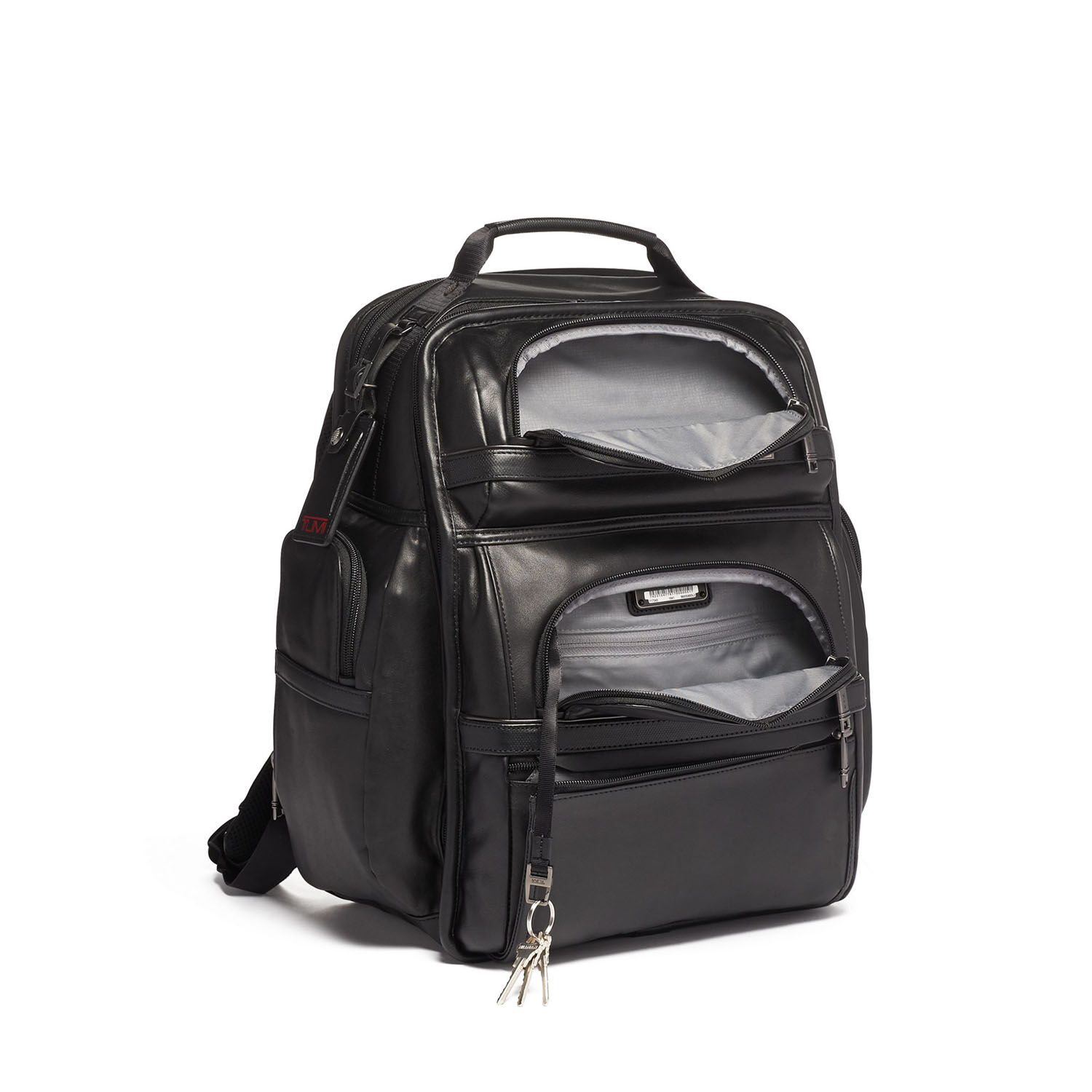 Tumi Alpha 3 Brief Pack® Rucksack Leather 15" + GRATIS HOTELGUTSCHEIN Black