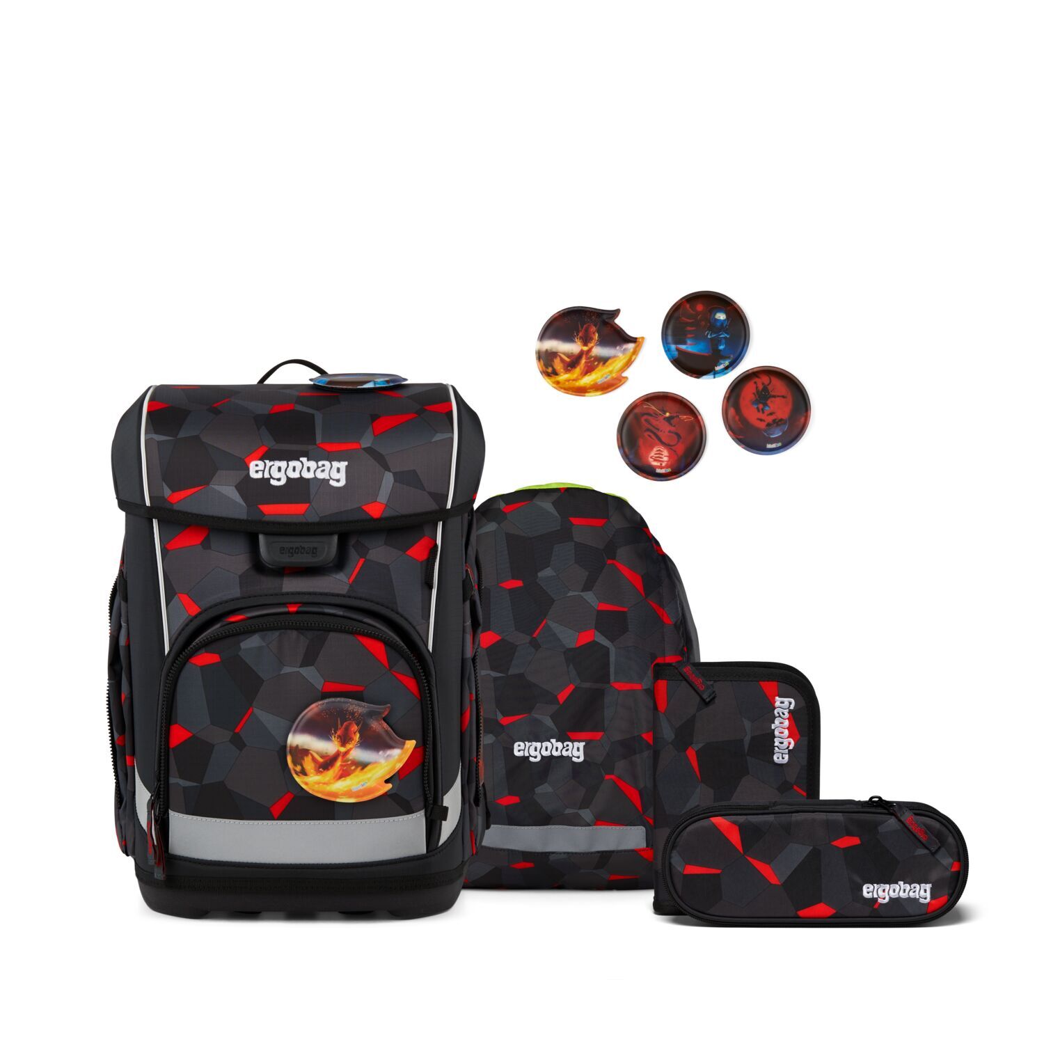 ergobag cubo light Schulranzen, 5-teiliges Set, Kollektion 2026 TaekBärdo