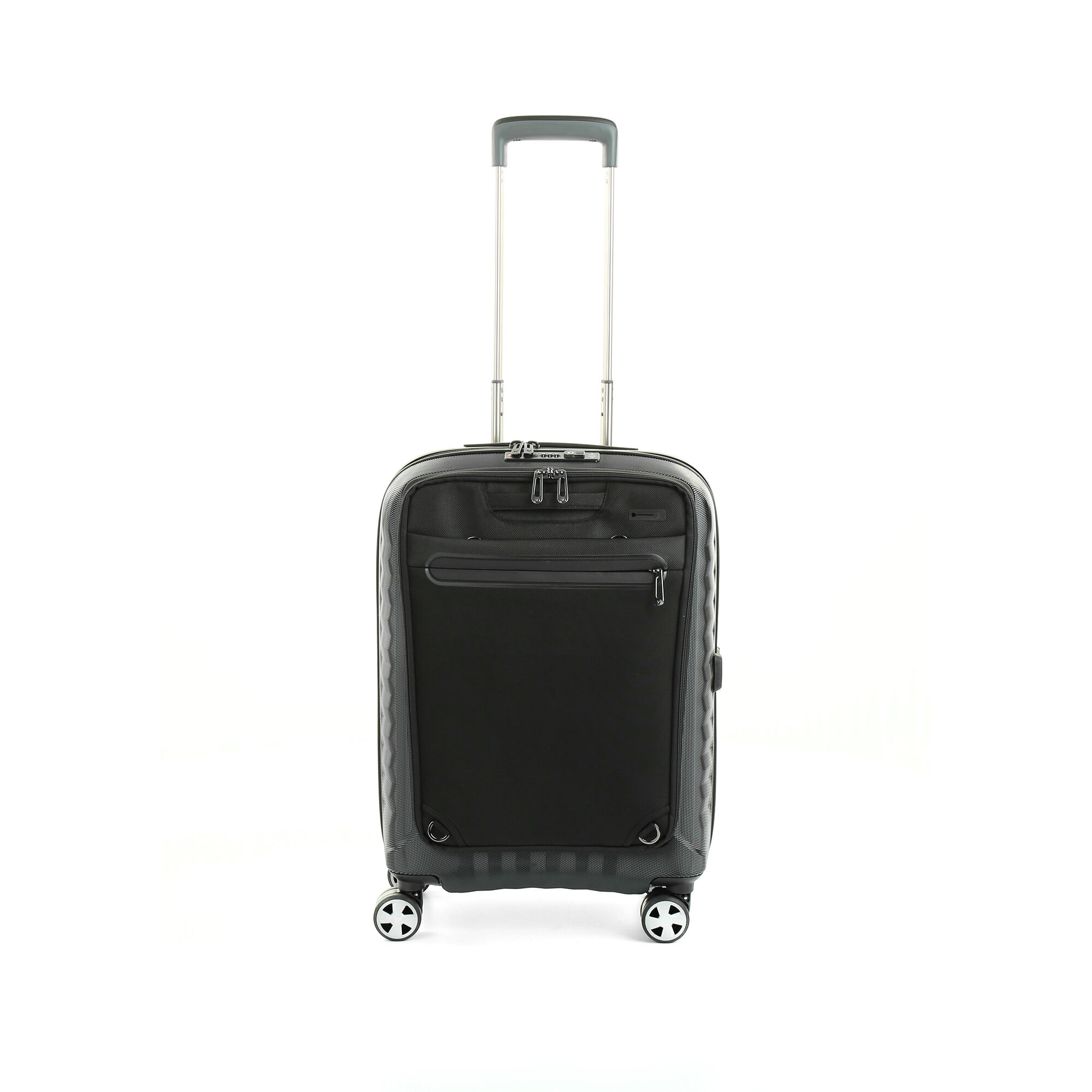 Roncato Double Premium Cabin Trolley 4R Black Roncato Double Premium Cabin Trolley 4R Black