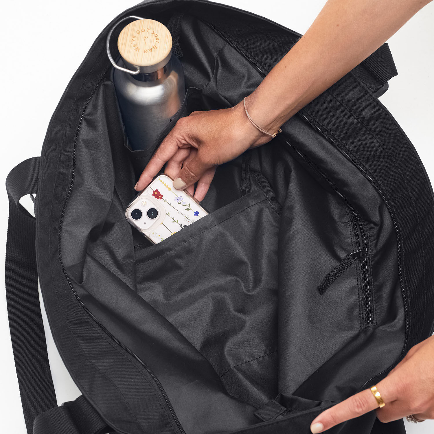 GOT BAG Shopper Tote Bag Large, Monochrome black GOT BAG Shopper Tote Bag Large, Monochrome black