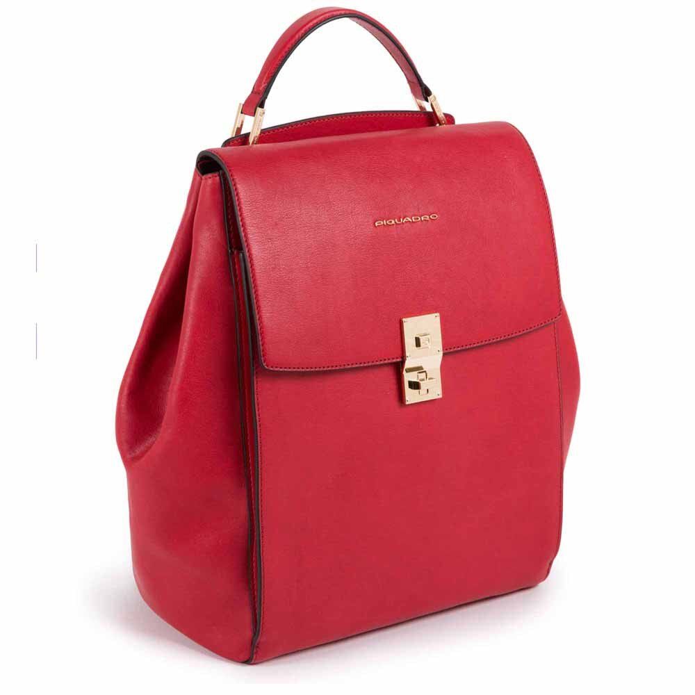 Piquadro DF Ausdehnbarer Damenrucksack mit iPad®Pro 12,9’’- rot Piquadro DF Ausdehnbarer Damenrucksack mit iPad®Pro 12,9’’- rot