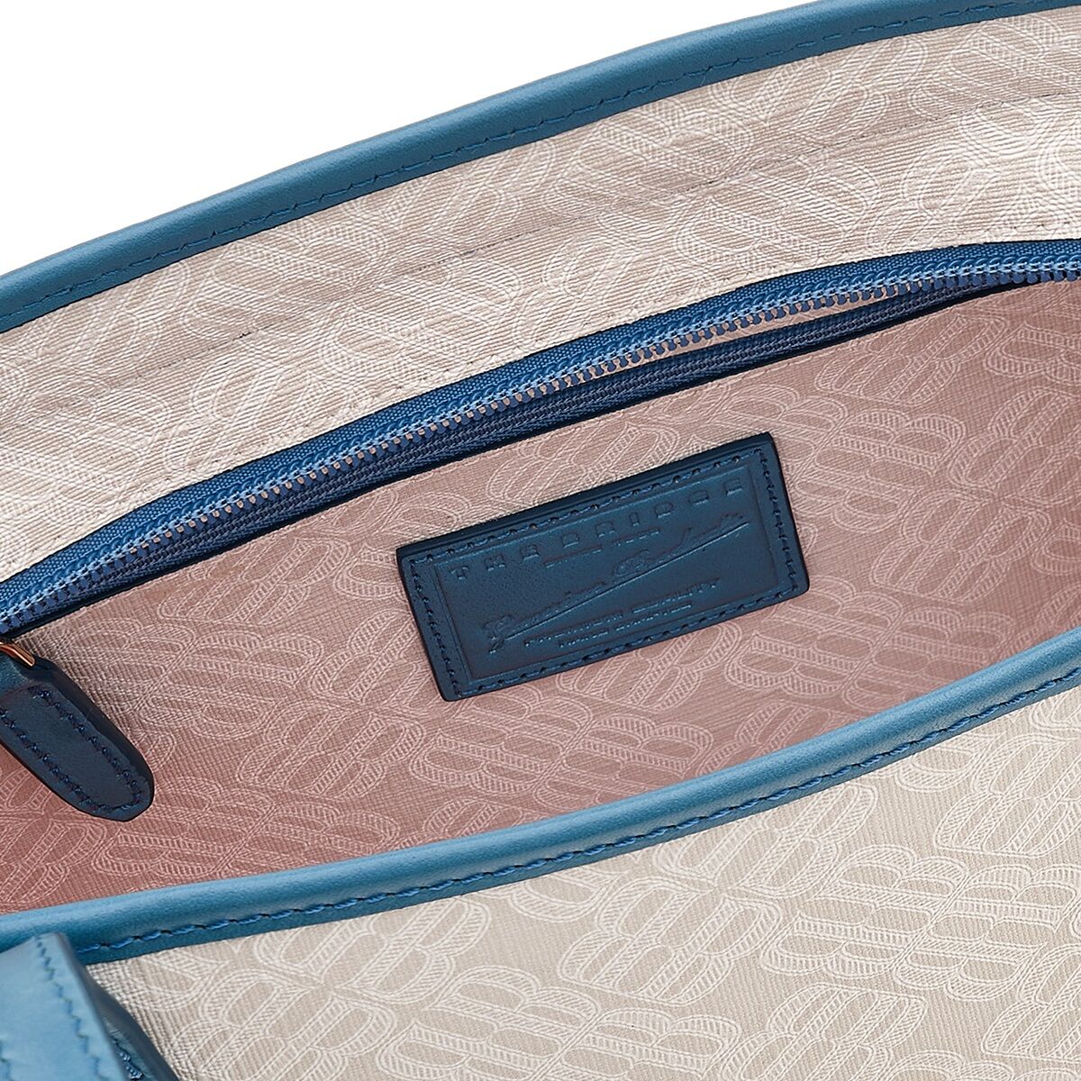 The Bridge Anna Leder-Shopper 33cm Milch/Gold