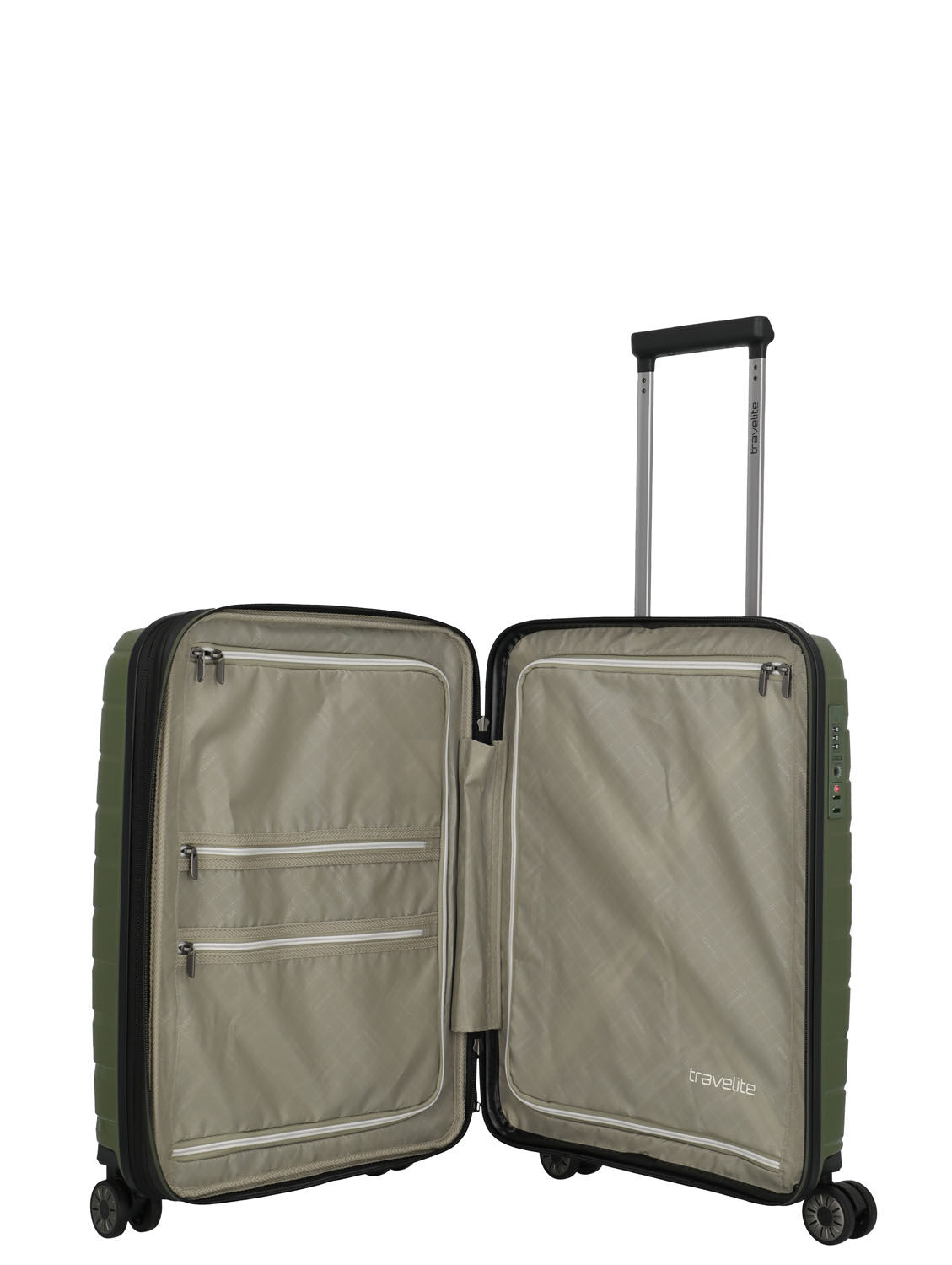 Travelite Air Base Trolley S 4-Rollen, erweiterbar Olive