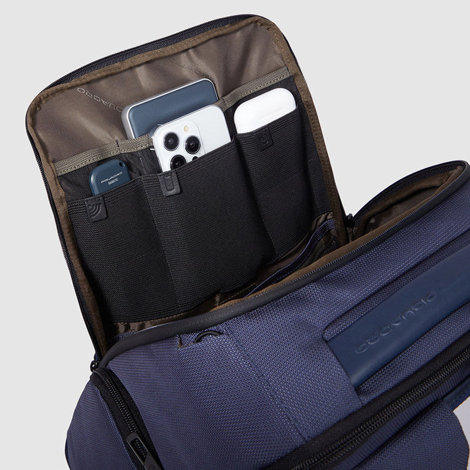 Piquadro FX Modulare Laptop-Rucksack 15,6" Blau