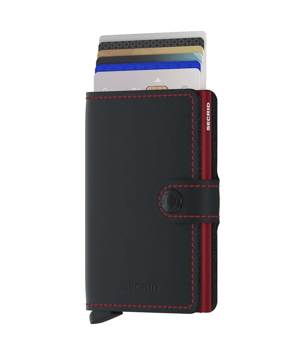 Secrid Miniwallet Matte MM-Black & Red