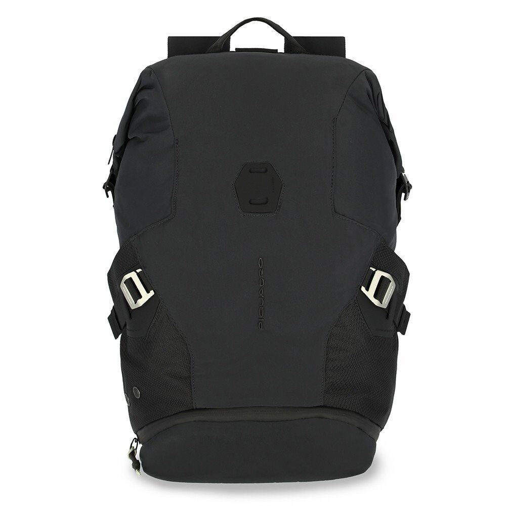 Piquadro PQ-Modular Laptoprucksack 15,6" aus rezykliertem antiviralen Stoff Schwarz Piquadro PQ-Modular Laptoprucksack 15,6" aus rezykliertem antiviralen Stoff Schwarz