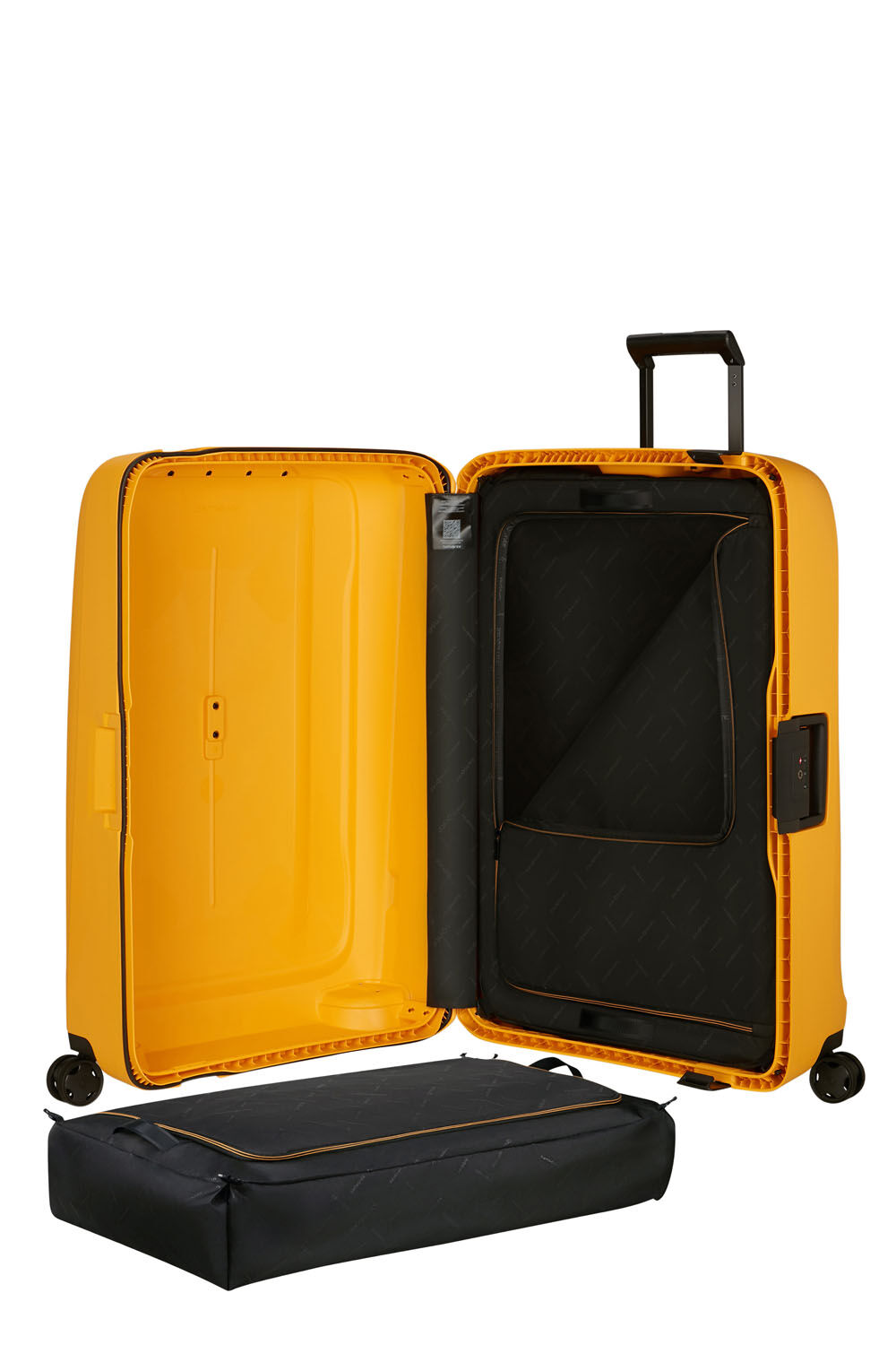 Samsonite Essens Trolley mit 4 Rollen 81cm + GRATIS HOTELGUTSCHEIN Radiant Yellow