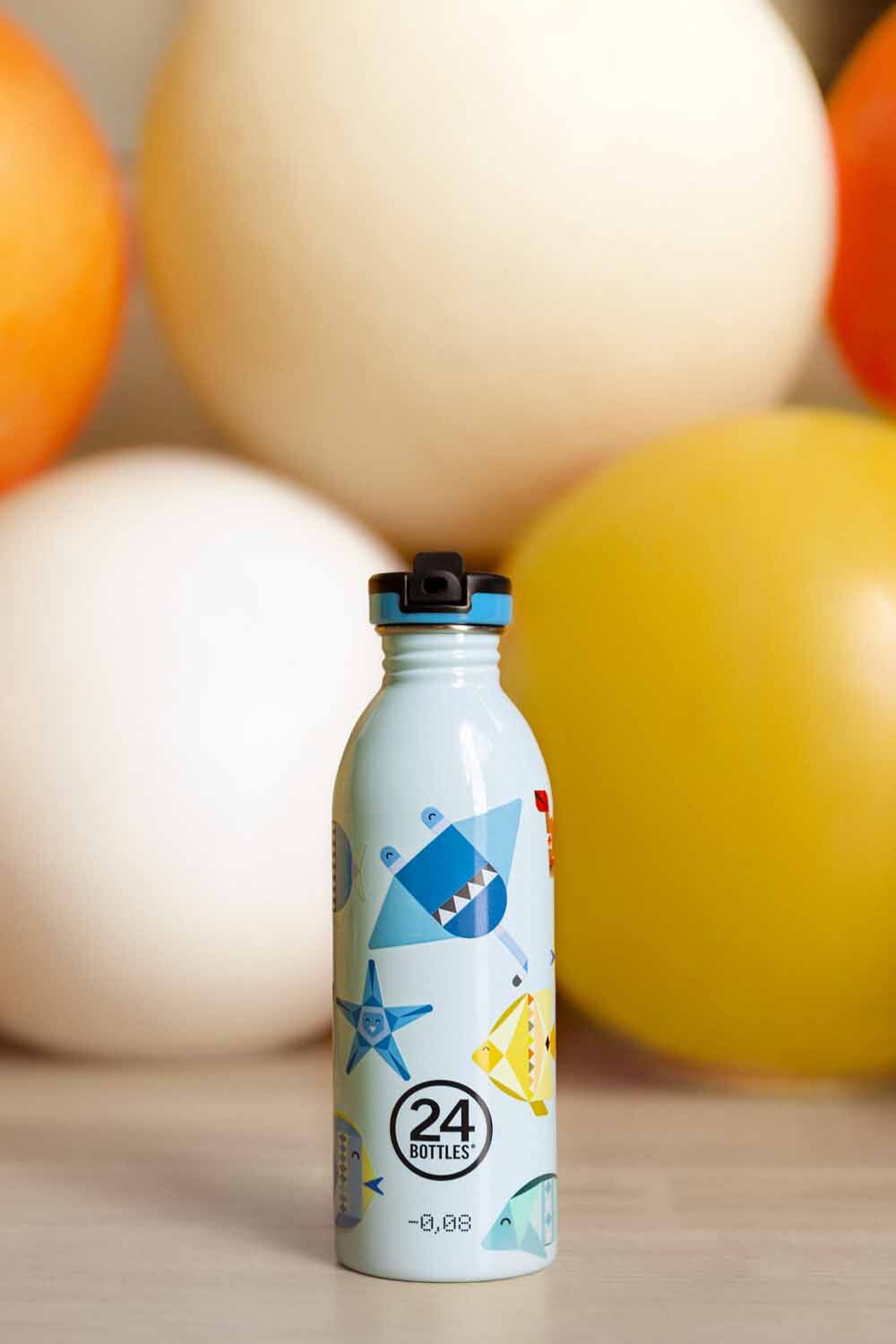24Bottles® Urban Bottle Kids  500 ml mit Sport Lid Sea Friends