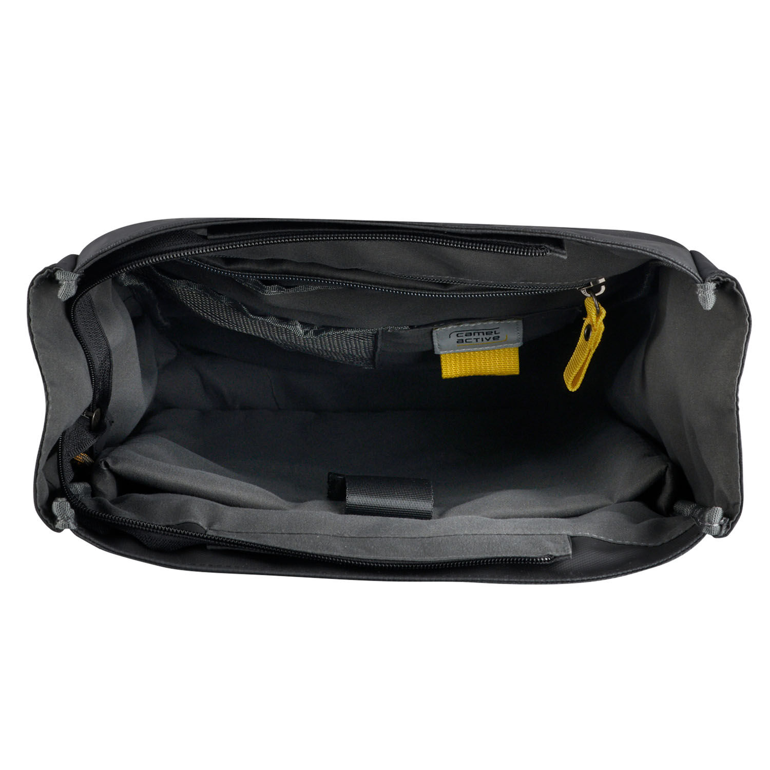 Camel Active Explore Rucksack L aus recyceltem Nylon Schwarz