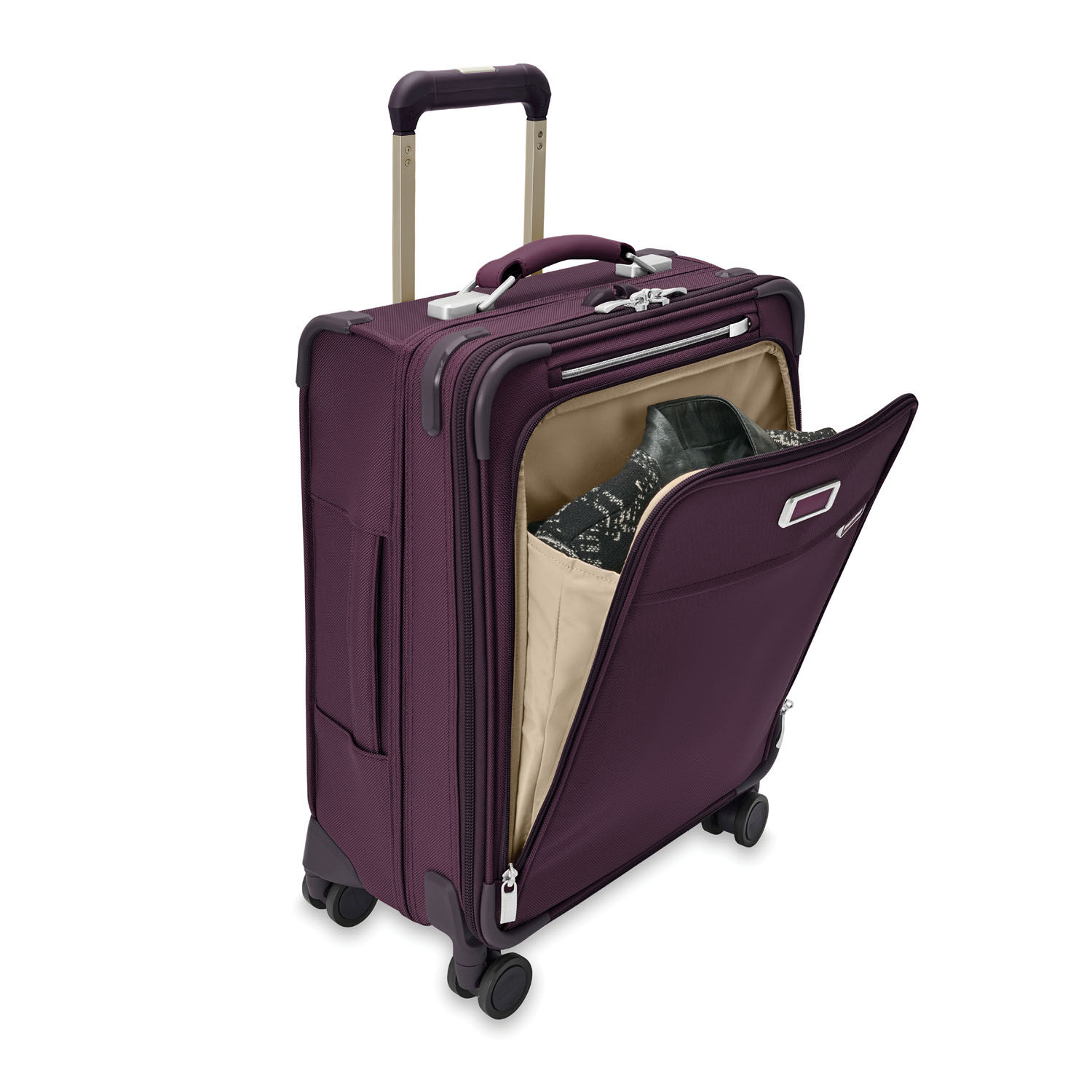Briggs & Riley Baseline Global Carry-on Spinner 21" Exp Plum