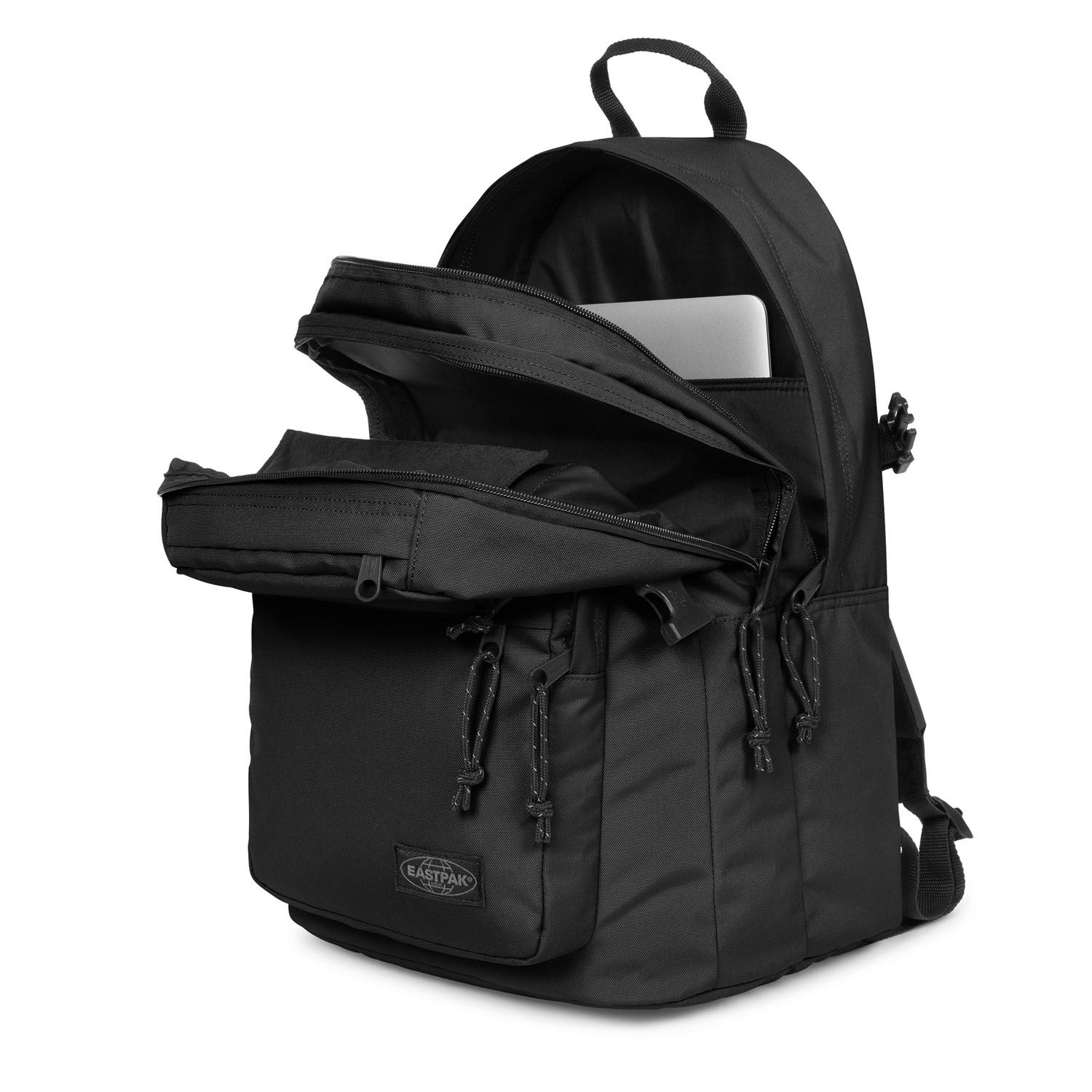 Eastpak Double PRO Rucksack mit zwei Vordertaschen Black