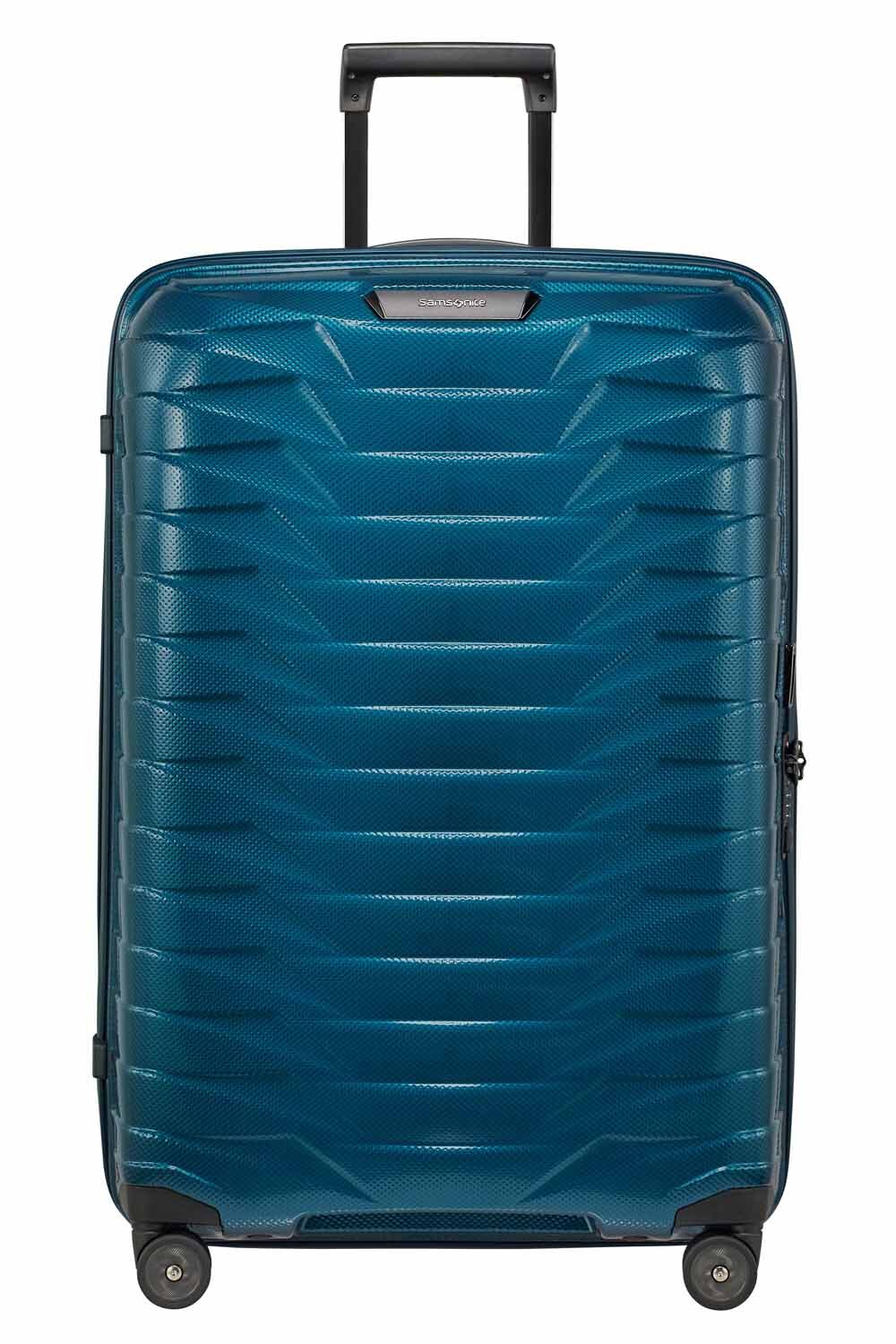 Samsonite Proxis Trolley mit 4 Rollen 75cm + GRATIS HOTELGUTSCHEIN Petrol Blue