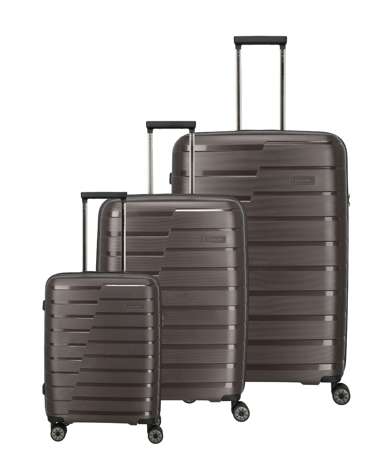 Travelite Air Base 4-Rad Trolley Set L/M-erw/S Coffee Travelite Air Base 4-Rad Trolley Set L/M-erw/S Coffee