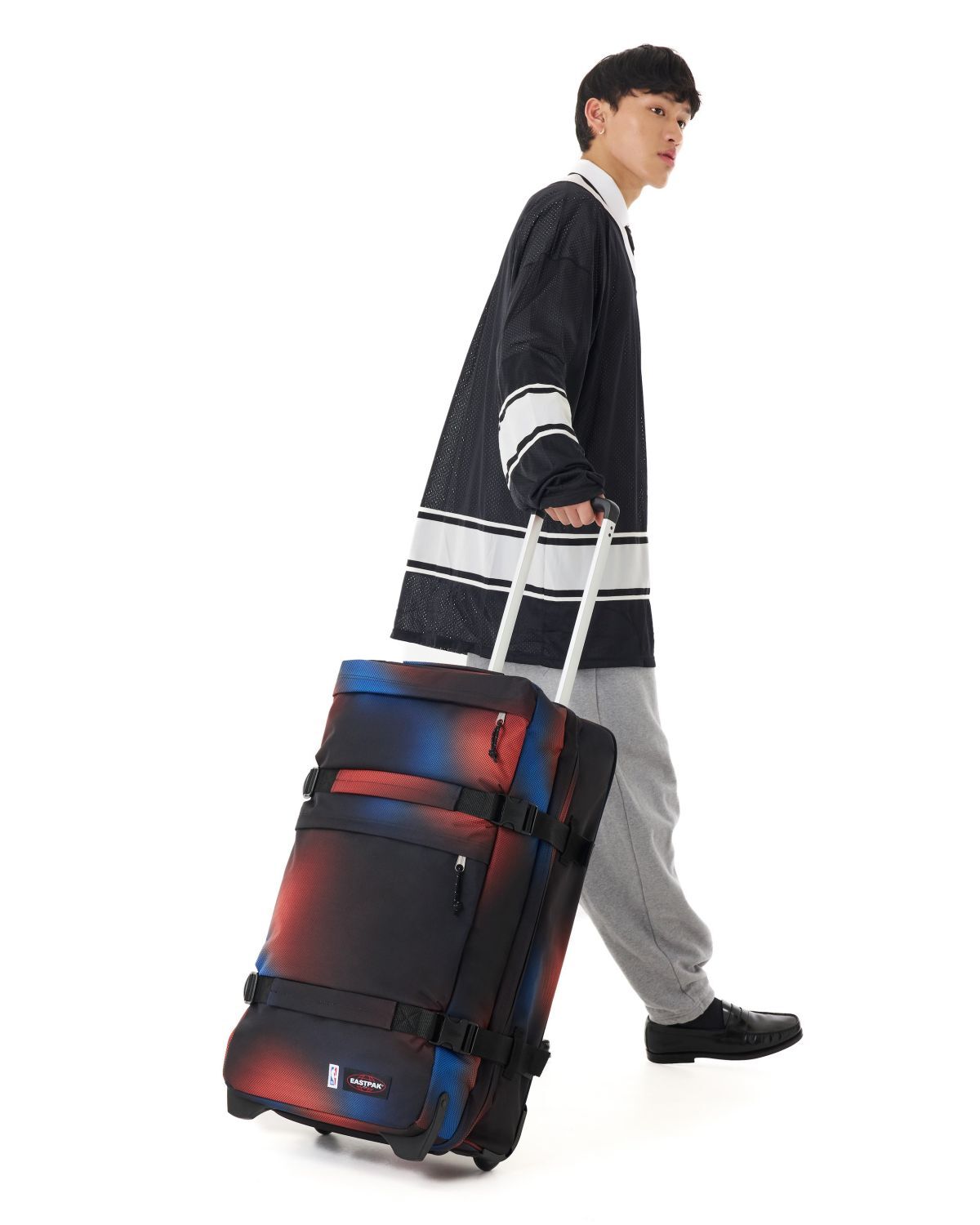 Eastpak Transit'R Plus Reisetrolley M mit 2 Rollen Special Edition, NBA Fade