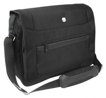 Wenger Business Basic Messenger Bag mit Laptopfach 15 Zoll Schwarz