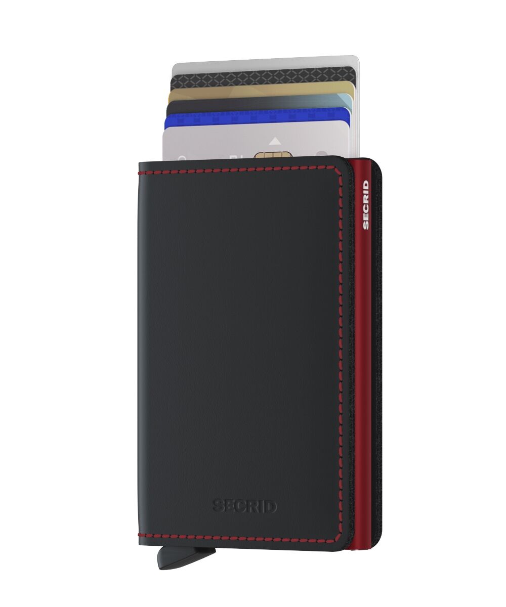 Secrid Slimwallet Matte SM-Black & Red