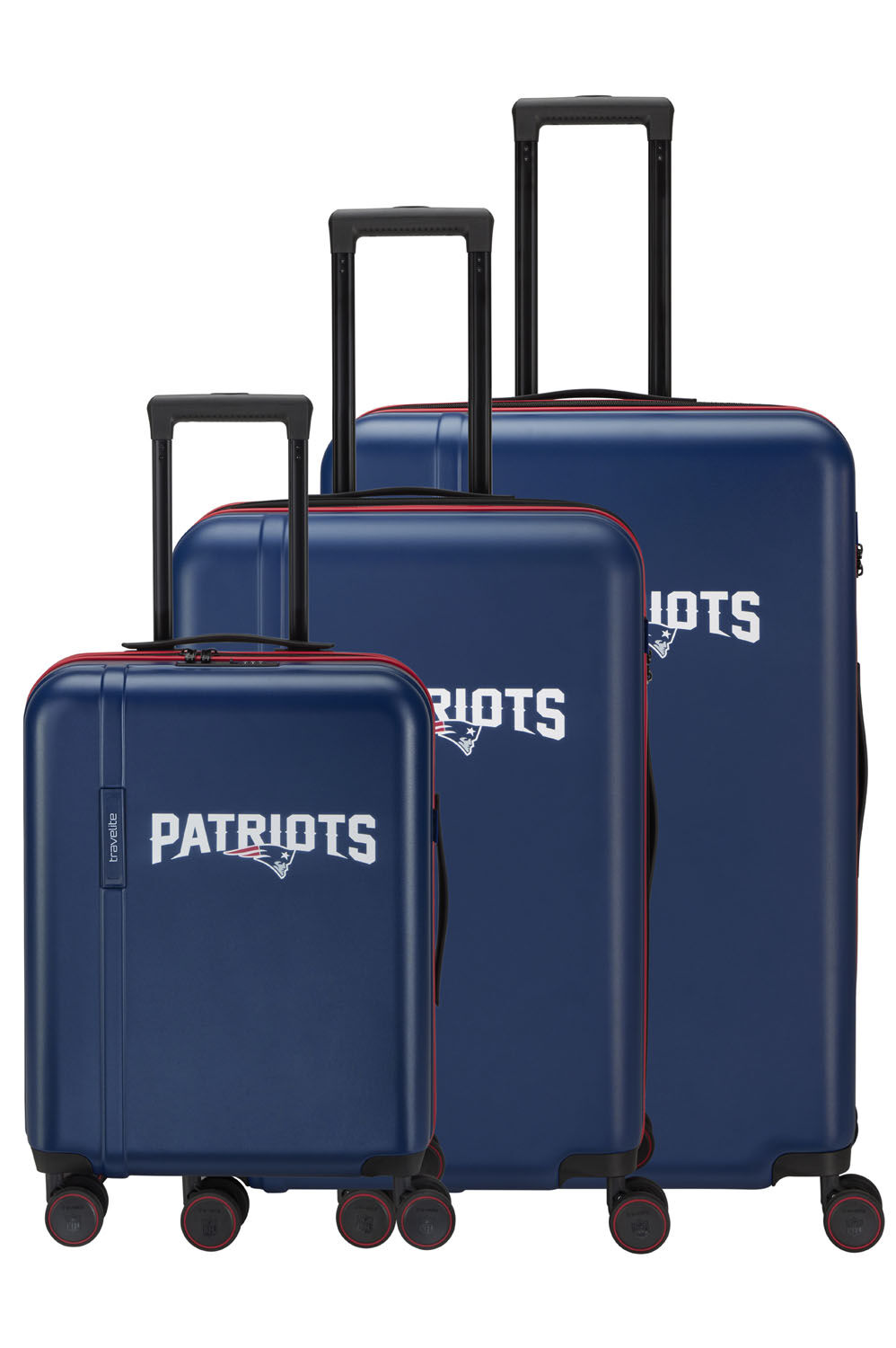Travelite x NFL 3-tlg. Koffer-Set,  New England Patriots
