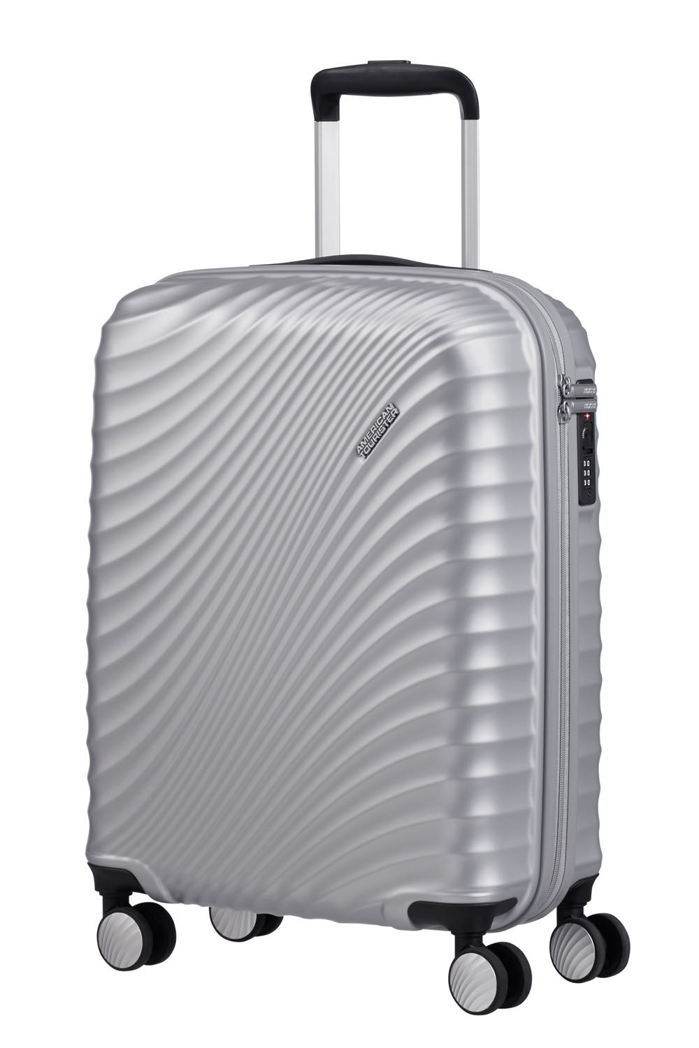 American Tourister Jetglam Trolley mit 4 Rollen 55 Metallic Silver