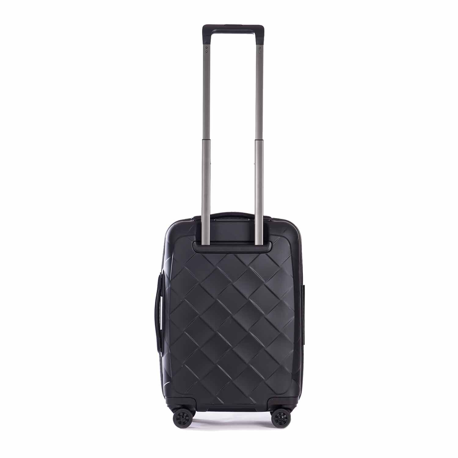 Stratic Leather & More Trolley S mit Vortasche, 4-Rollen Mattblack Stratic Leather & More Trolley S mit Vortasche, 4-Rollen Mattblack