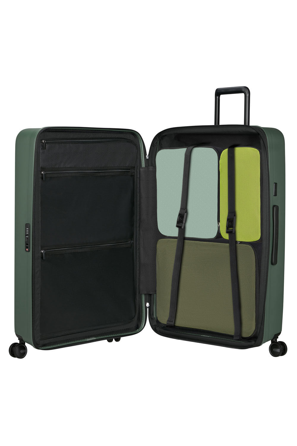 Samsonite Restackd Trolley mit 4 Rollen erweiterbar 81cm + GRATIS HOTELGUTSCHEIN Sage