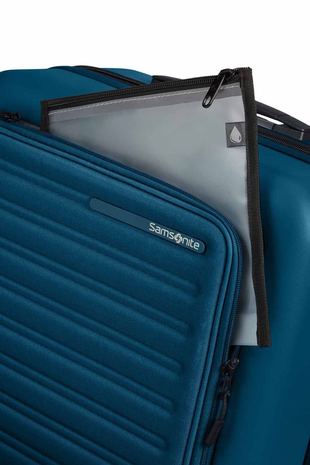 Samsonite Stackd Trolley mit Vortasche, 4 Rollen & erweiterbar + GRATIS HOTELGUTSCHEIN Navy
