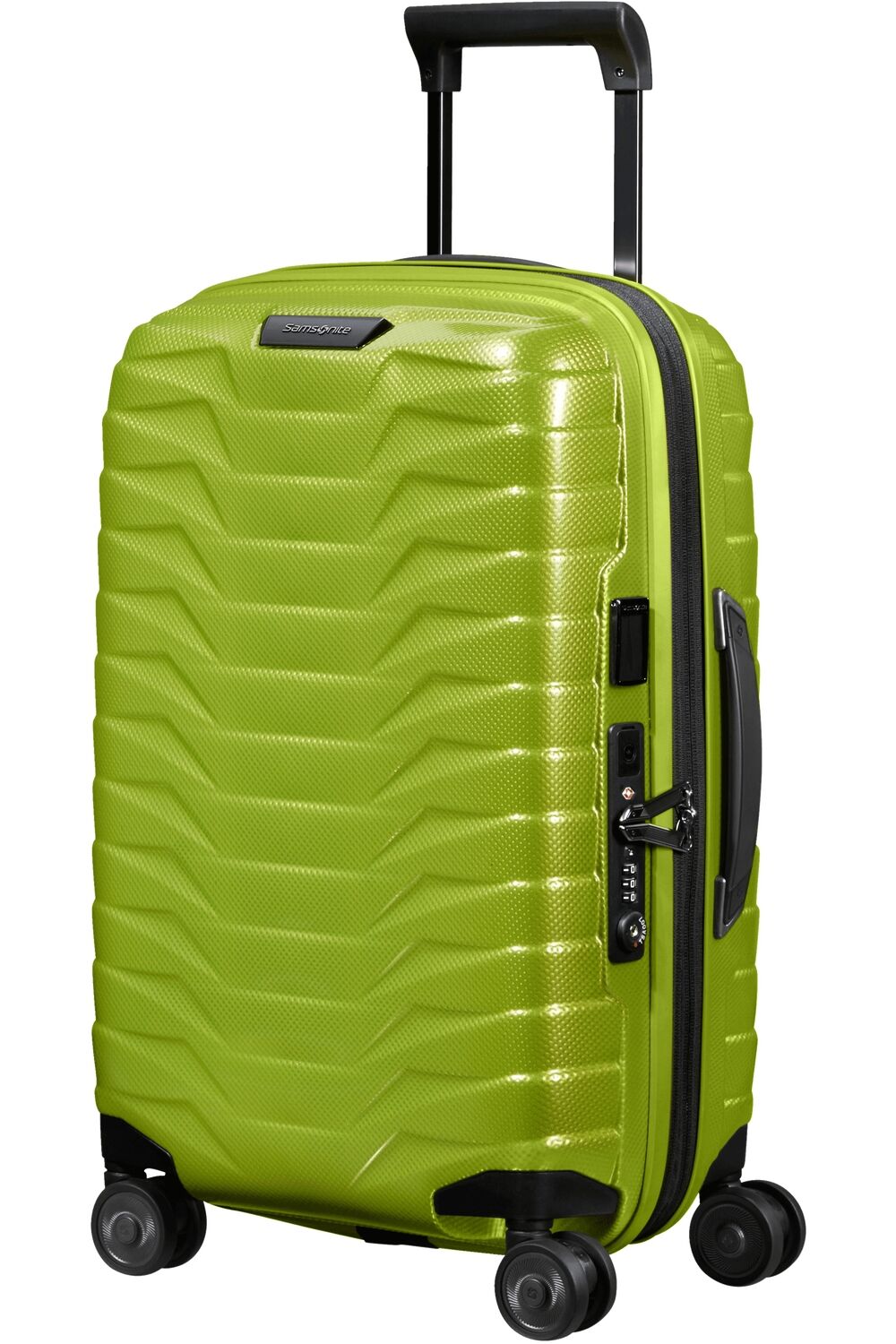 Samsonite Proxis Trolley mit 4 Rollen erweiterbar 55cm (23/26cm) + GRATIS HOTELGUTSCHEIN Lime Samsonite Proxis Trolley mit 4 Rollen erweiterbar 55cm (23/26cm) + GRATIS HOTELGUTSCHEIN Lime
