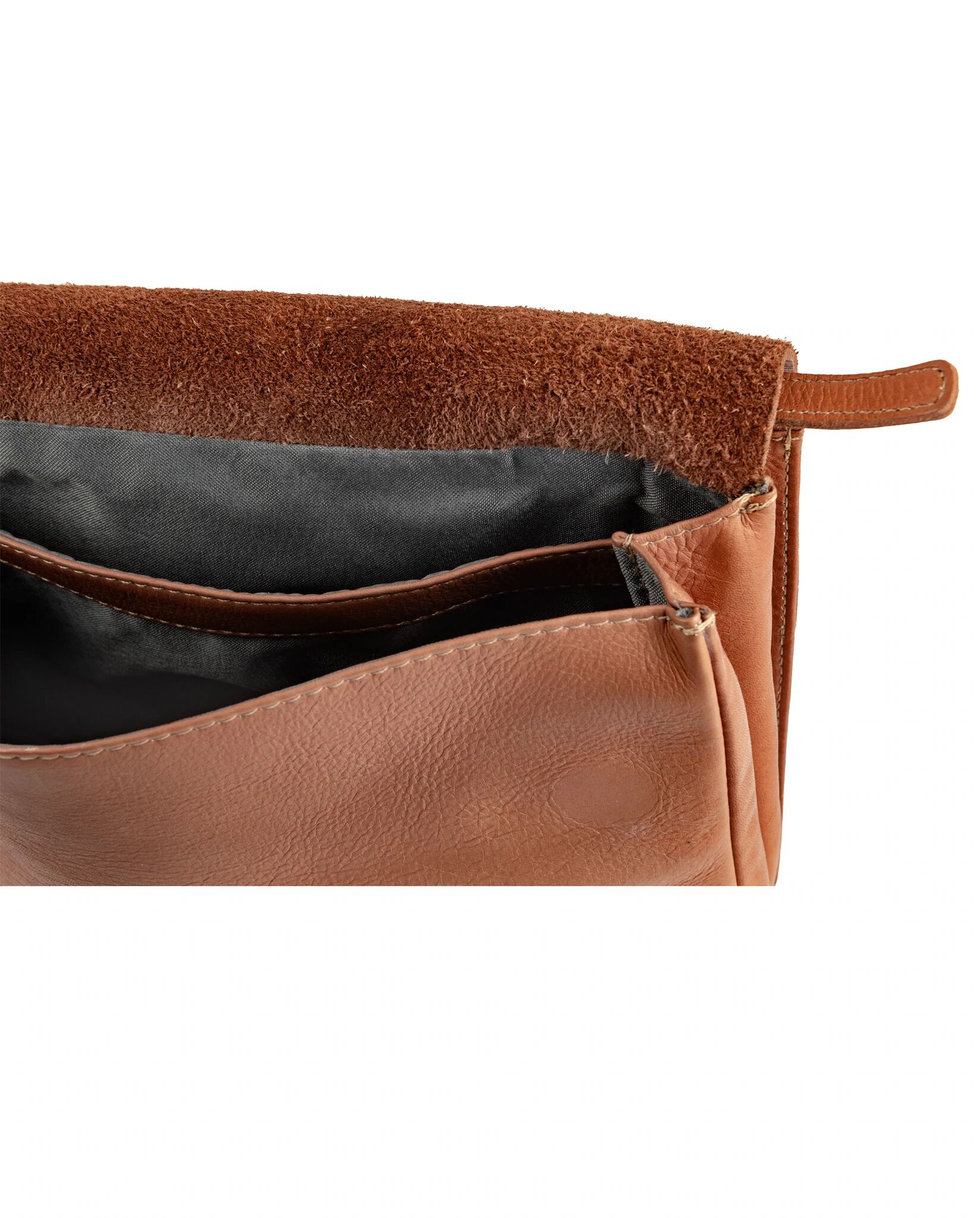 Harold's Campo Plaid Messengerbag cognac