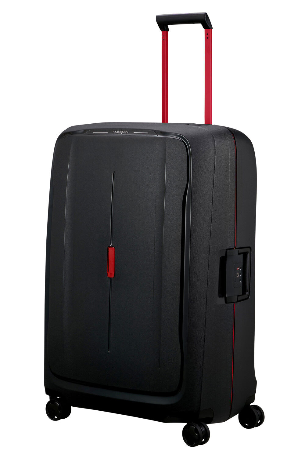 Samsonite Essens Trolley mit 4 Rollen 81cm + GRATIS HOTELGUTSCHEIN Charcoal/Red Samsonite Essens Trolley mit 4 Rollen 81cm + GRATIS HOTELGUTSCHEIN Charcoal/Red