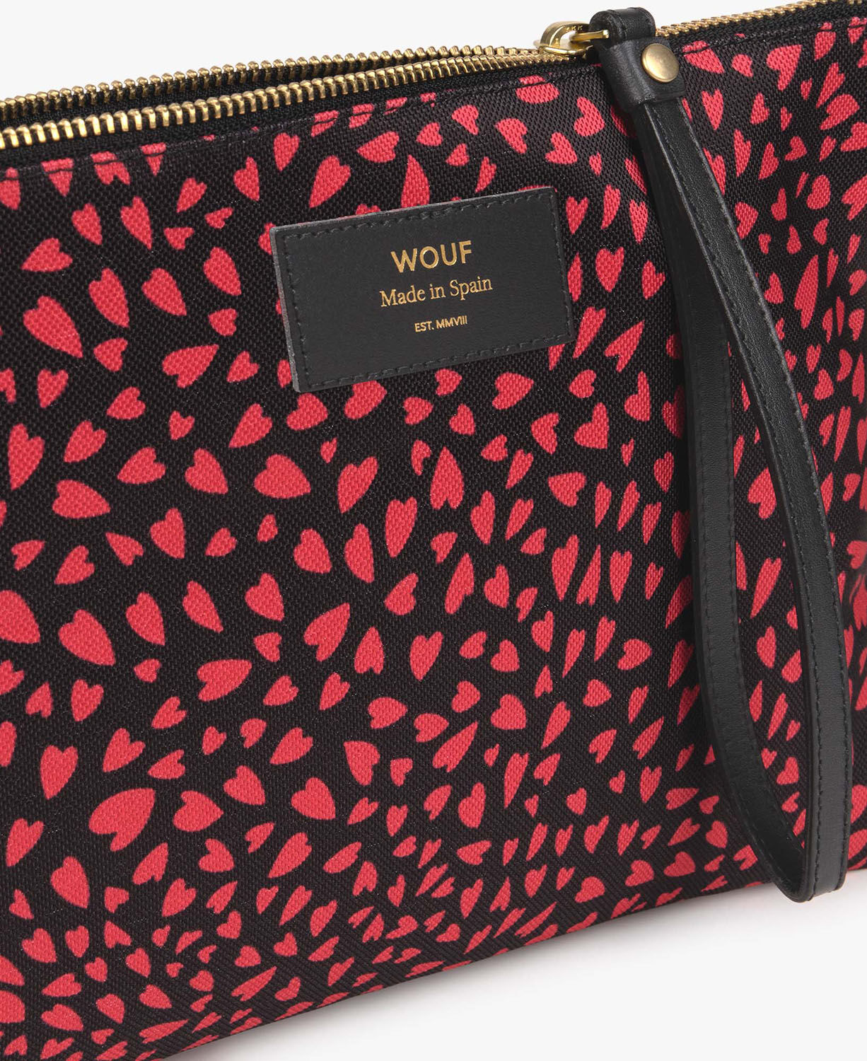 Wouf Accessories XL Pouch Bag Hearts
