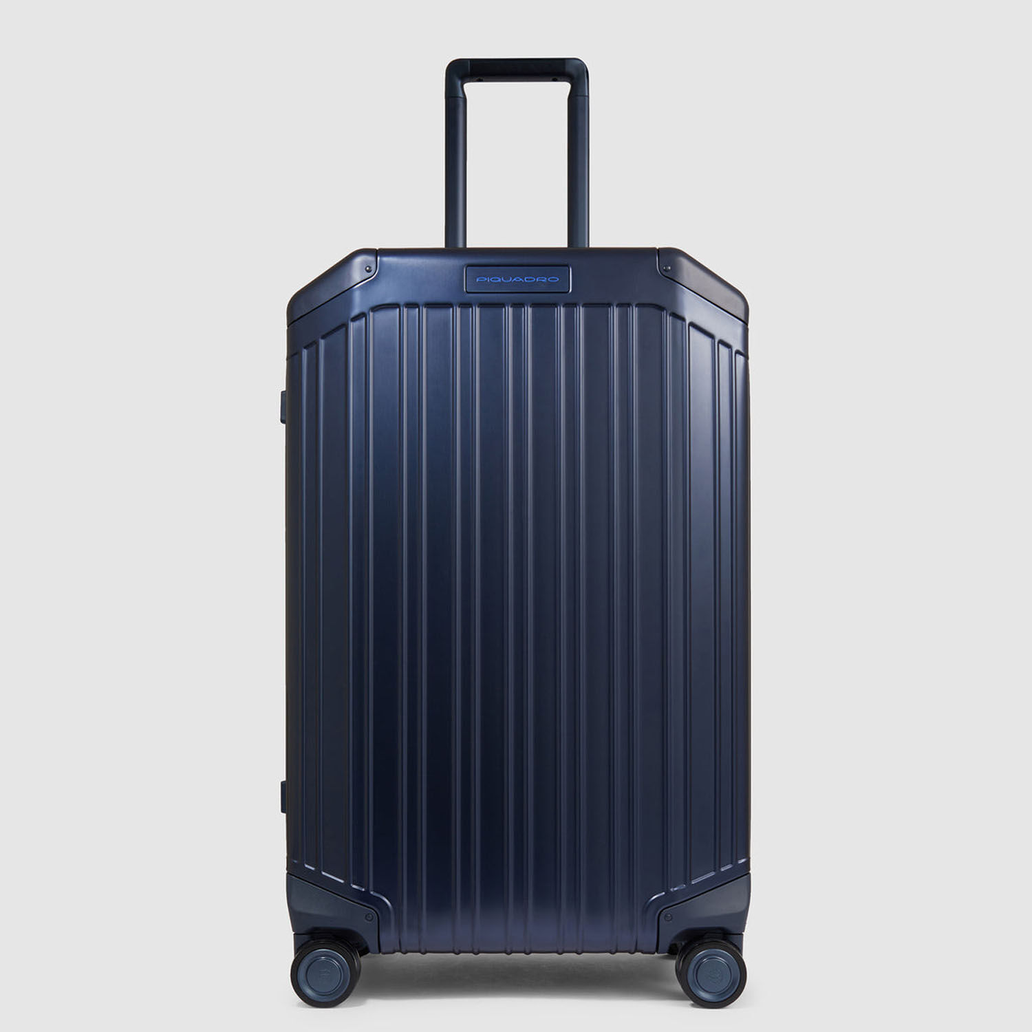 Piquadro PQALU B2 Mittelgroßer Trolley mit 4-Rollen Nachtblau