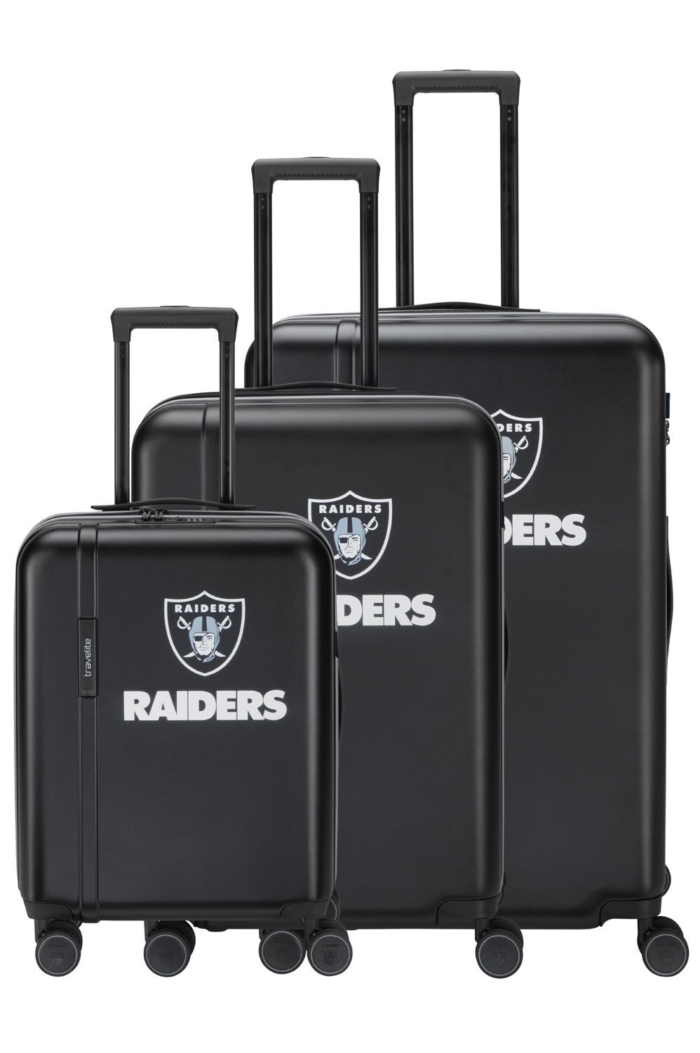 Travelite x NFL 3-tlg. Koffer-Set,  Las Vegas Raiders
