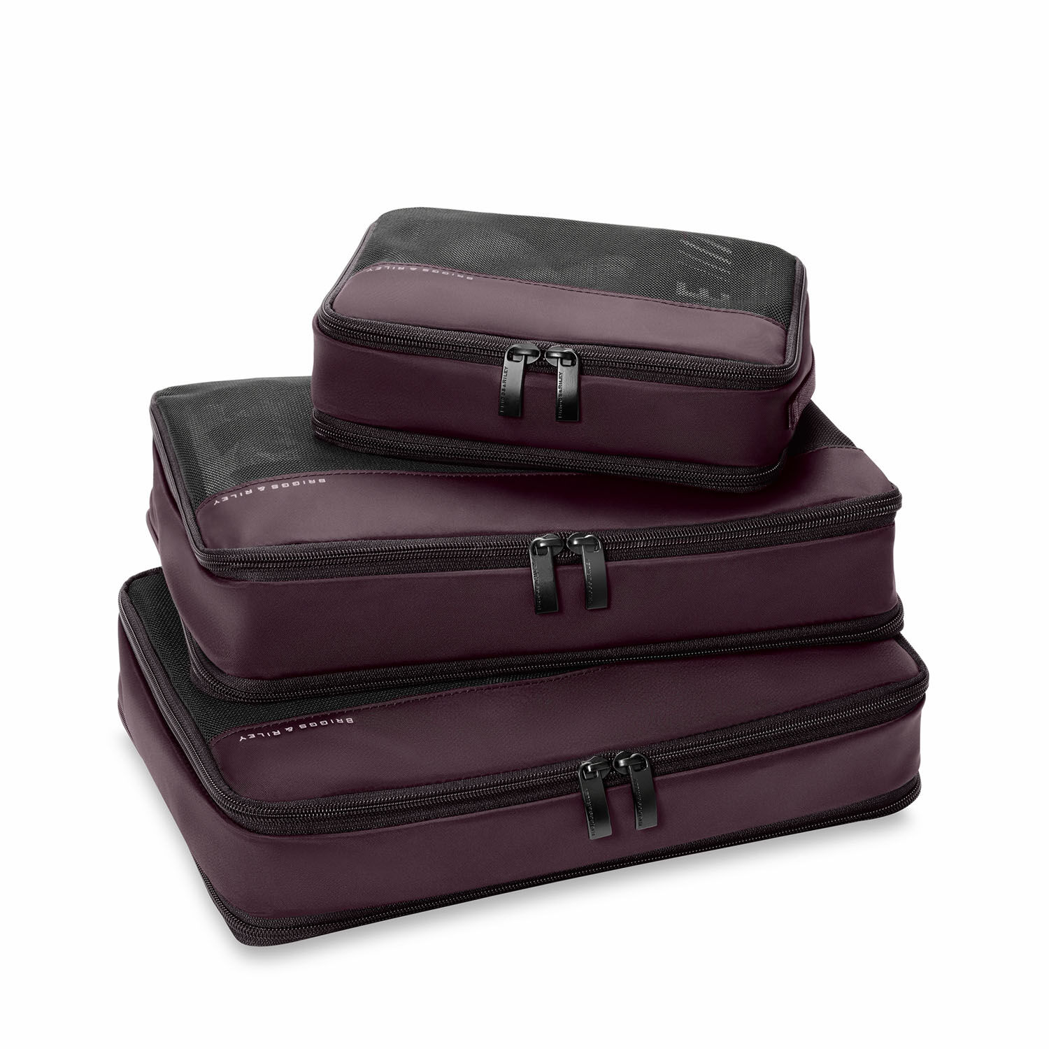 Briggs & Riley Travel Essentials Carry On Packing Cube 3-teilige Set Plum Briggs & Riley Travel Essentials Carry On Packing Cube 3-teilige Set Plum