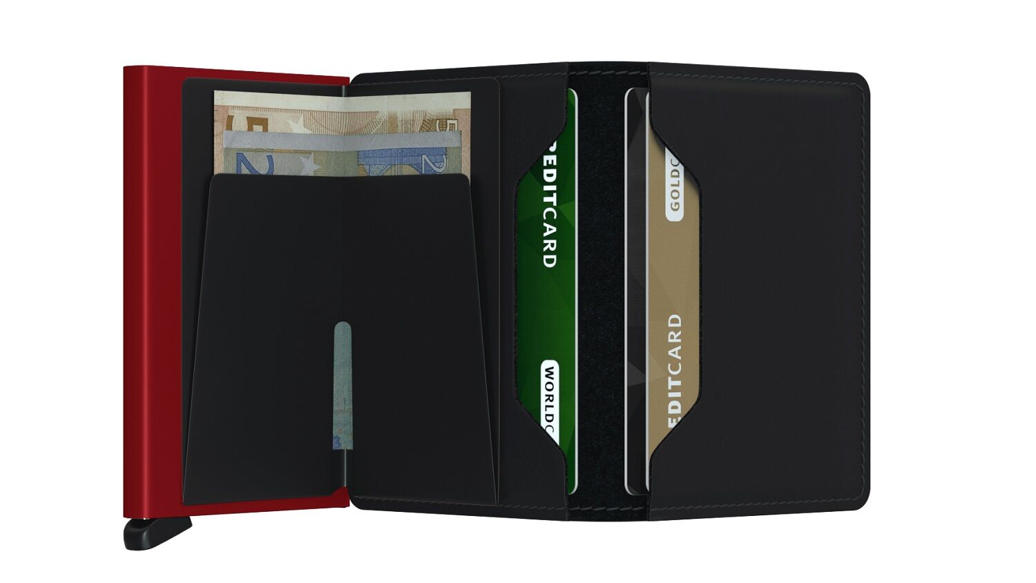 Secrid Slimwallet Matte SM-Black & Red