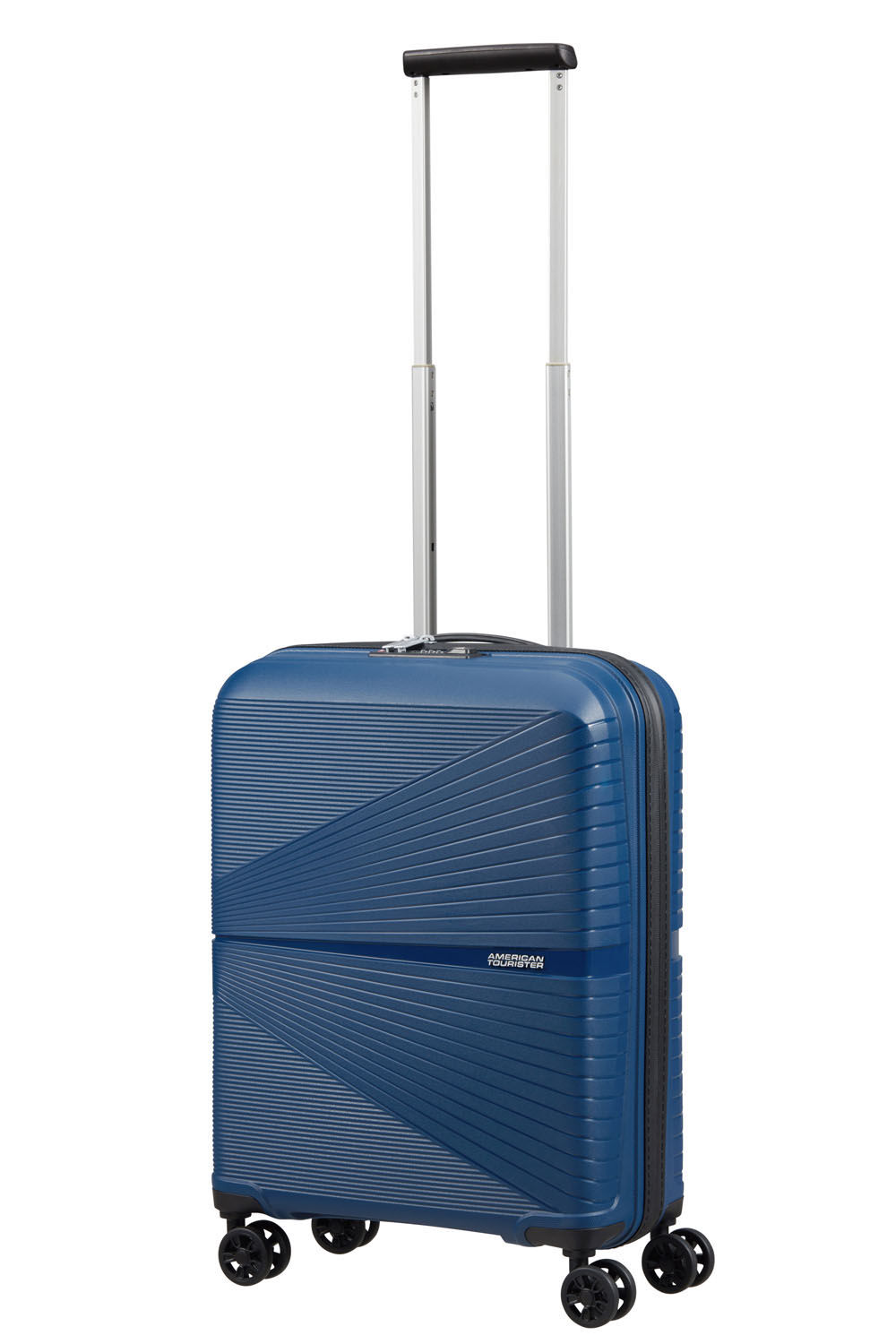 American Tourister Airconic Handgepäck Trolley 55cm mit 4 Rollen + GRATIS HOTELGUTSCHEIN Midnight Navy