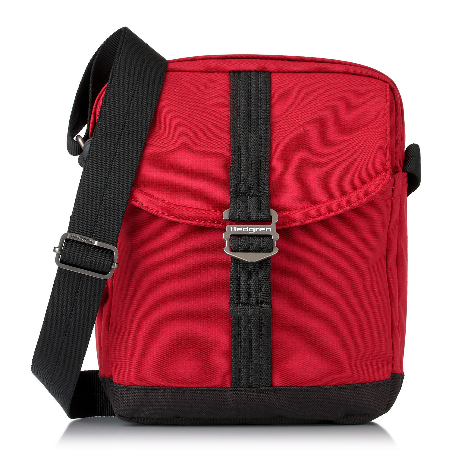 Hedgren Great American Heritage QUEST Vertical Crossover 10" RFID Salsa Red