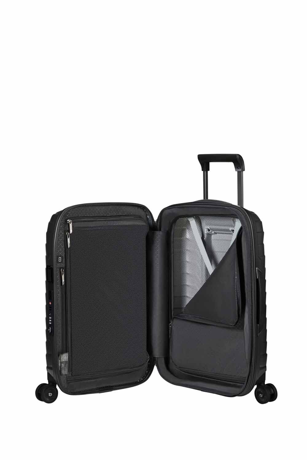 Samsonite Proxis Trolley mit 4 Rollen erweiterbar 55cm (23/26cm) + GRATIS HOTELGUTSCHEIN Matt Graphite Samsonite Proxis Trolley mit 4 Rollen erweiterbar 55cm (23/26cm) + GRATIS HOTELGUTSCHEIN Matt Graphite