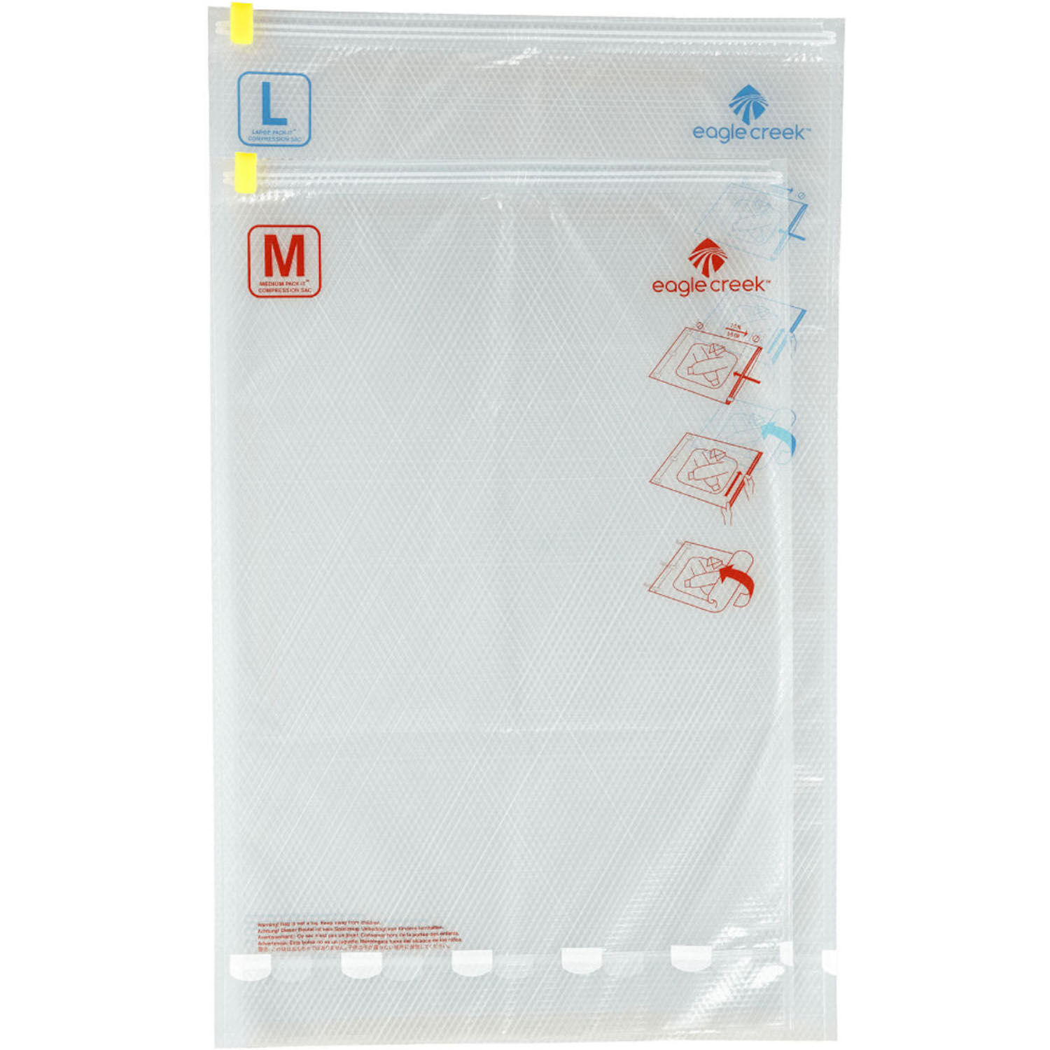 Eagle Creek PACK IT™ Compression Sac Set M/L Transparent