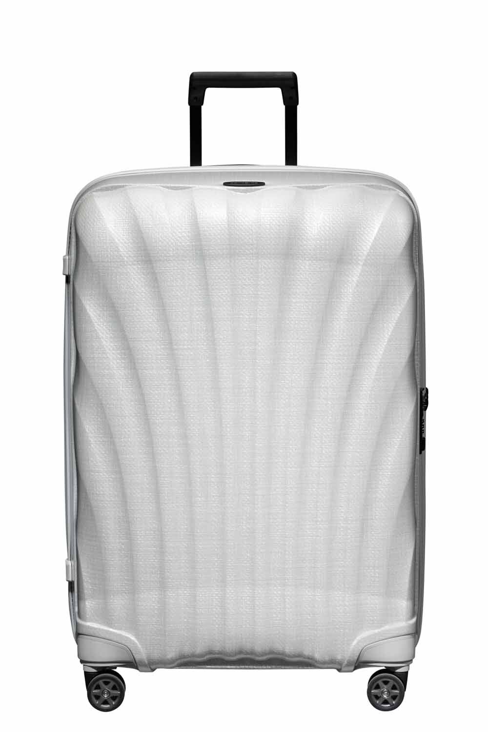 Samsonite C-Lite Trolley mit 4 Rollen 75cm + GRATIS HOTELGUTSCHEIN Off White