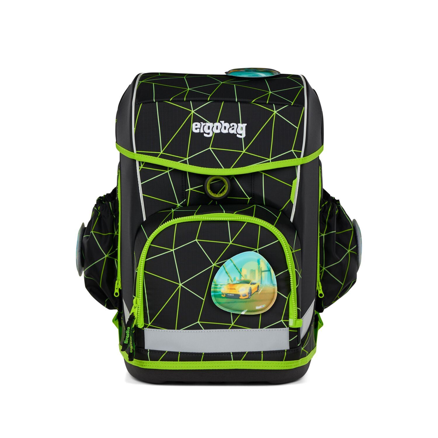 ergobag cubo light LUMI Edition Schulranzen Set 6-teilig 2025 CyBär Race ergobag cubo light LUMI Edition Schulranzen Set 6-teilig 2025 CyBär Race