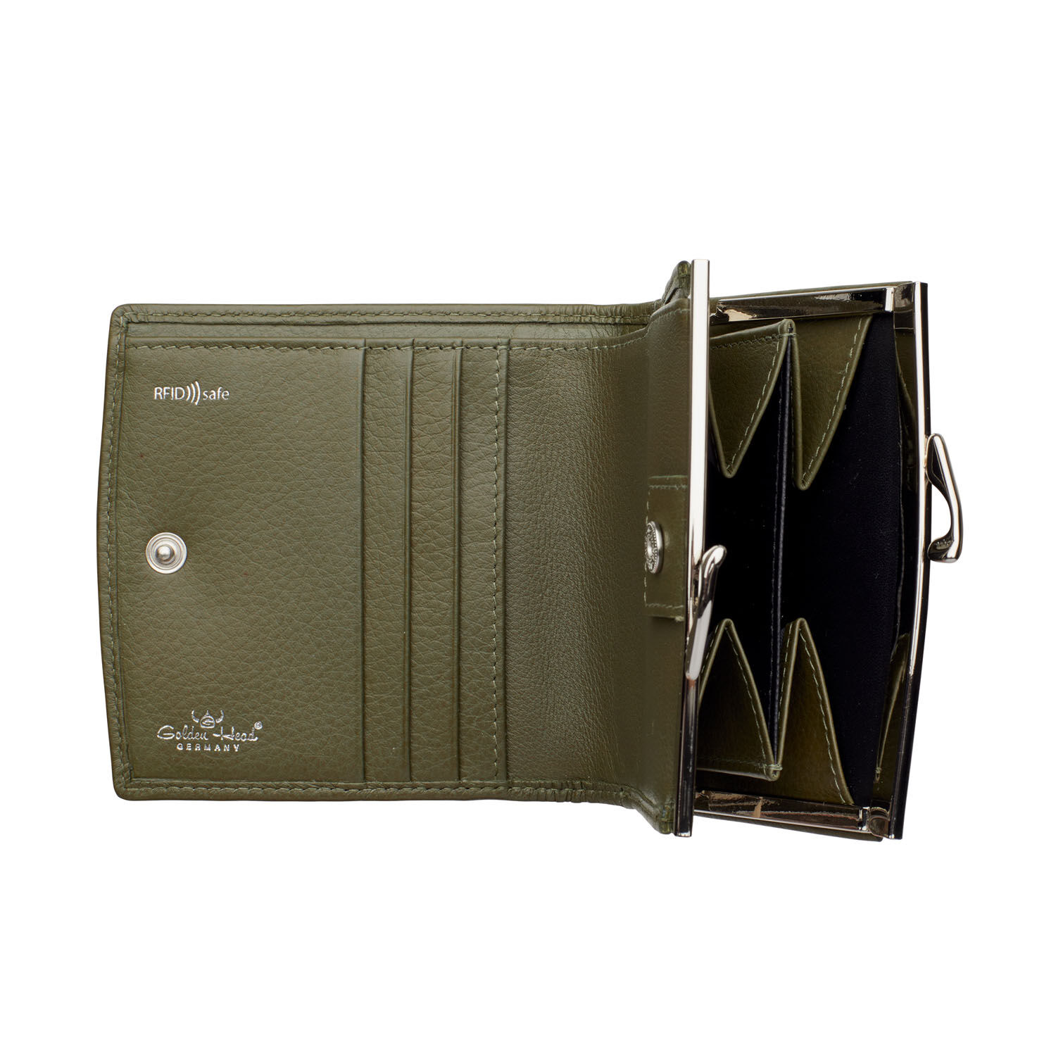 Golden Head Madrid Bügelbörse RFID Protect oliv
