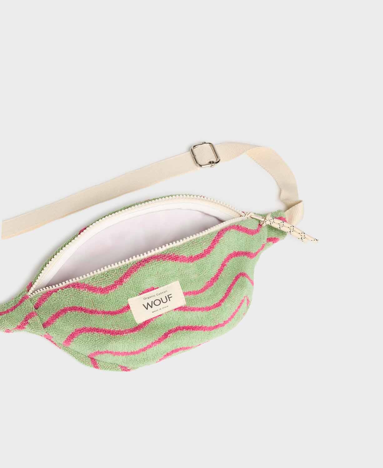 Wouf Terry Towel Waist Bag Wavy Wouf Terry Towel Waist Bag Wavy