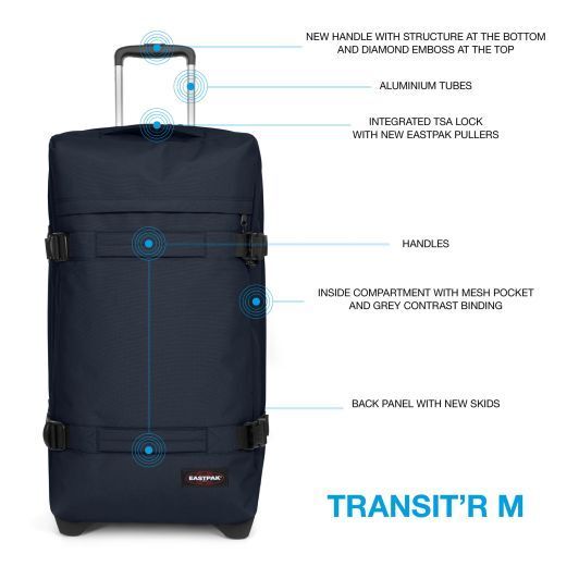Eastpak Transit'R Reisetrolley M mit 2 Rollen Ultra Marine
